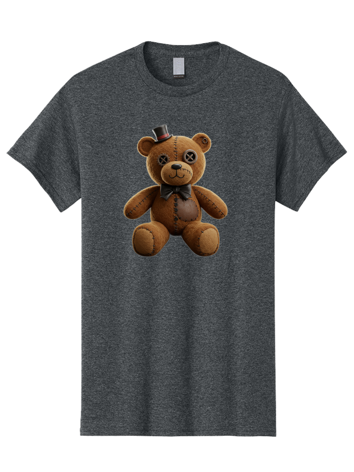Teddy-Bear-With-Top-Hat Men'S Graphic Tee, 100% Cotton, Comfortable Casual Summer Wear, Machine Washable, Vintage Camera, Old Camera, Antique Camera, Black Camera, Classic Photography, Photography Equipment, Nostalgic Device, Film Camera, Bag056