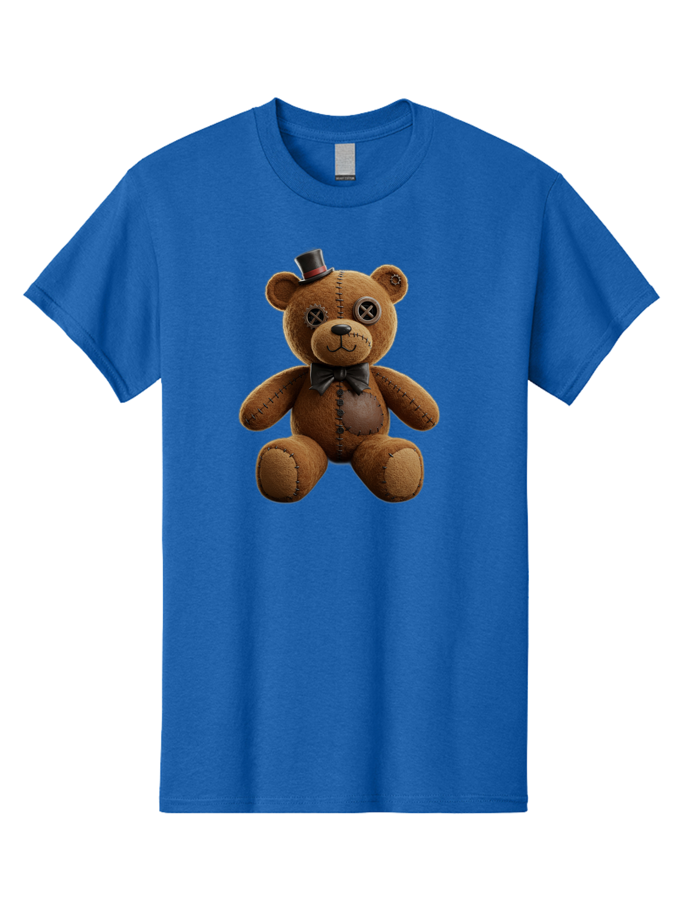 Teddy-Bear-With-Top-Hat Men'S Graphic Tee, 100% Cotton, Comfortable Casual Summer Wear, Machine Washable, Vintage Camera, Old Camera, Antique Camera, Black Camera, Classic Photography, Photography Equipment, Nostalgic Device, Film Camera, Bag056