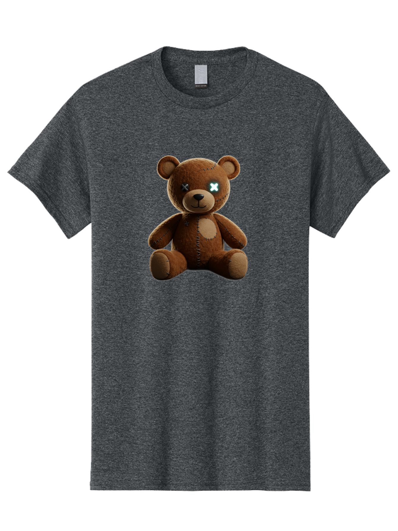 Teddy-Bear-With-X-Eyes Men'S Graphic Tee, 100% Cotton, Comfortable Casual Summer Wear, Machine Washable, Vintage Camera, Old Camera, Antique Camera, Black Camera, Classic Photography, Photography Equipment, Nostalgic Device, Film Camera, Bag057