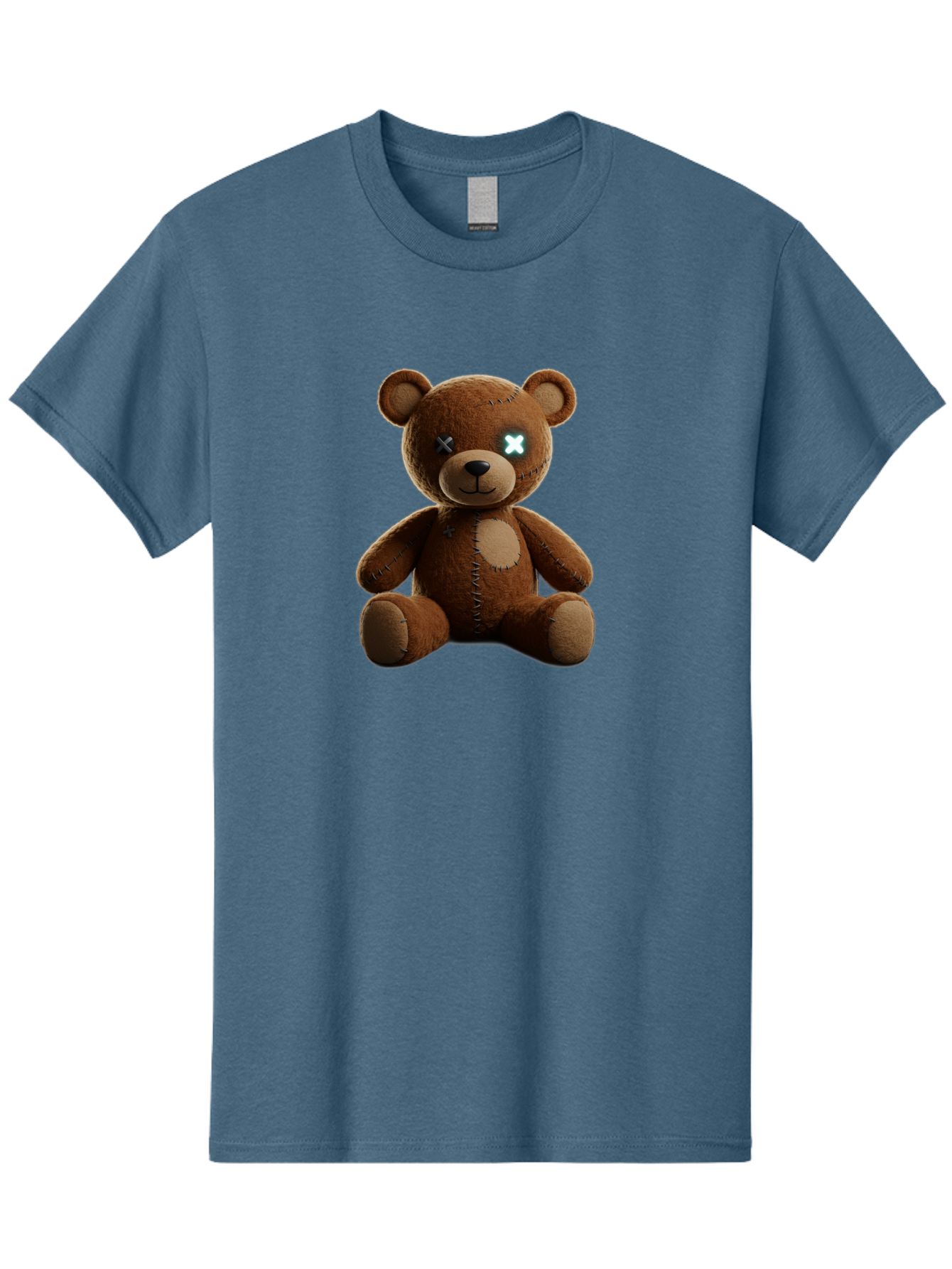 Teddy-Bear-With-X-Eyes Men'S Graphic Tee, 100% Cotton, Comfortable Casual Summer Wear, Machine Washable, Vintage Camera, Old Camera, Antique Camera, Black Camera, Classic Photography, Photography Equipment, Nostalgic Device, Film Camera, Bag057