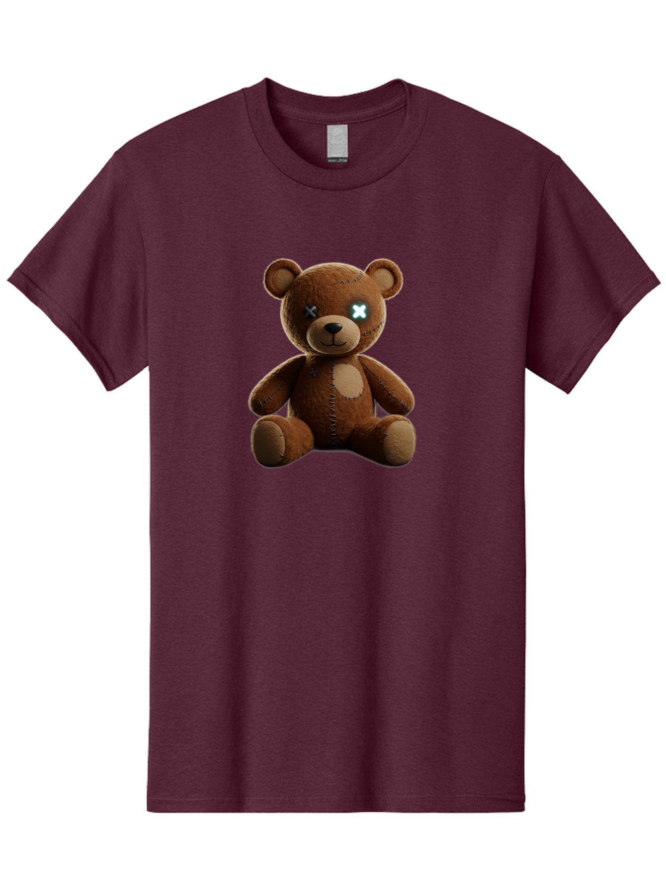 Teddy-Bear-With-X-Eyes Men'S Graphic Tee, 100% Cotton, Comfortable Casual Summer Wear, Machine Washable, Vintage Camera, Old Camera, Antique Camera, Black Camera, Classic Photography, Photography Equipment, Nostalgic Device, Film Camera, Bag057