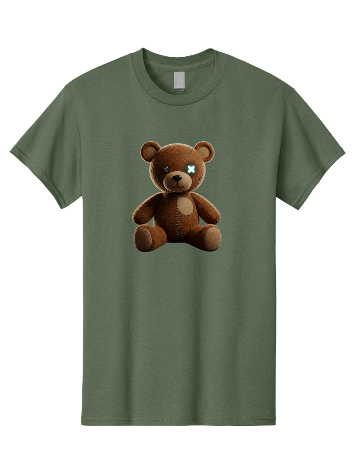 Teddy-Bear-With-X-Eyes Men'S Graphic Tee, 100% Cotton, Comfortable Casual Summer Wear, Machine Washable, Vintage Camera, Old Camera, Antique Camera, Black Camera, Classic Photography, Photography Equipment, Nostalgic Device, Film Camera, Bag057