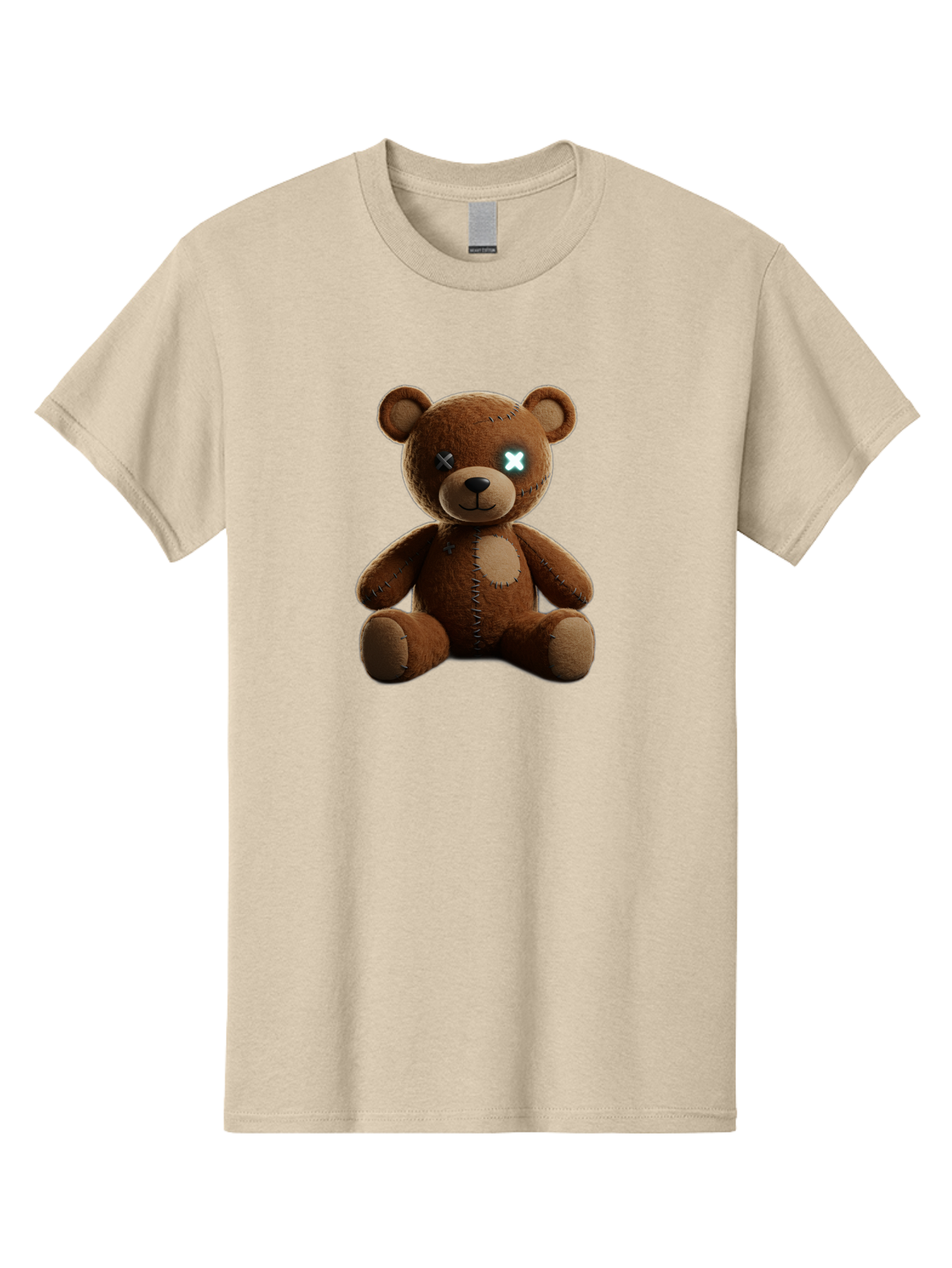 Teddy-Bear-With-X-Eyes Men'S Graphic Tee, 100% Cotton, Comfortable Casual Summer Wear, Machine Washable, Vintage Camera, Old Camera, Antique Camera, Black Camera, Classic Photography, Photography Equipment, Nostalgic Device, Film Camera, Bag057