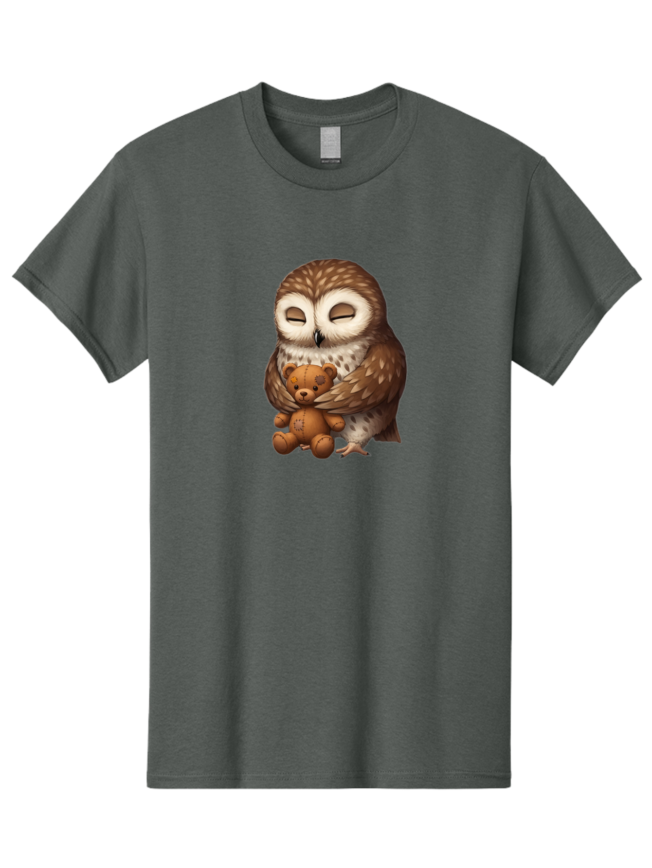 Teddy-Owl-1 Men'S Graphic Tee, 100% Cotton, Comfortable Casual Summer Wear, Machine Washable, Vintage Camera, Old Camera, Antique Camera, Black Camera, Classic Photography, Photography Equipment, Nostalgic Device, Film Camera, Camera Art Bag061