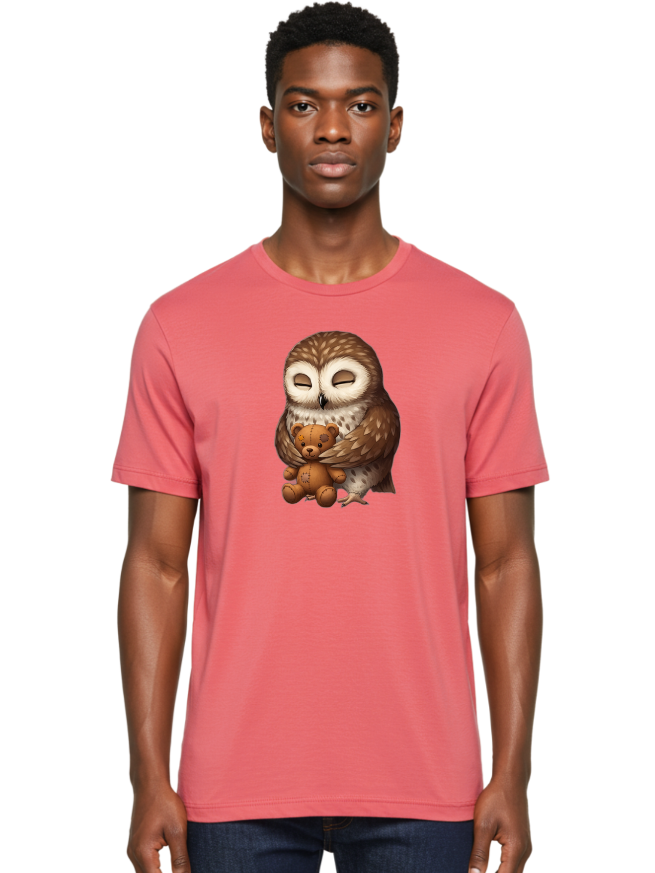 Teddy-Owl-1 Men'S Graphic Tee, 100% Cotton, Comfortable Casual Summer Wear, Machine Washable, Vintage Camera, Old Camera, Antique Camera, Black Camera, Classic Photography, Photography Equipment, Nostalgic Device, Film Camera, Camera Art Bag061