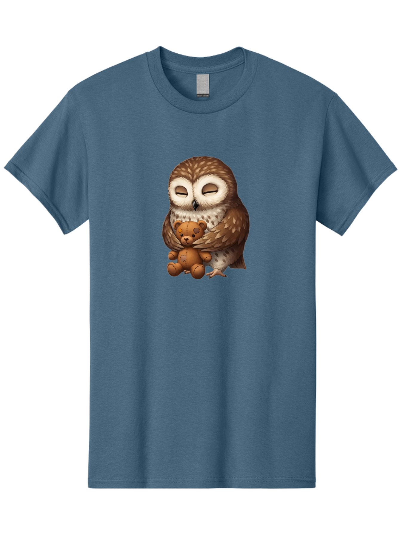Teddy-Owl-1 Men'S Graphic Tee, 100% Cotton, Comfortable Casual Summer Wear, Machine Washable, Vintage Camera, Old Camera, Antique Camera, Black Camera, Classic Photography, Photography Equipment, Nostalgic Device, Film Camera, Camera Art Bag061