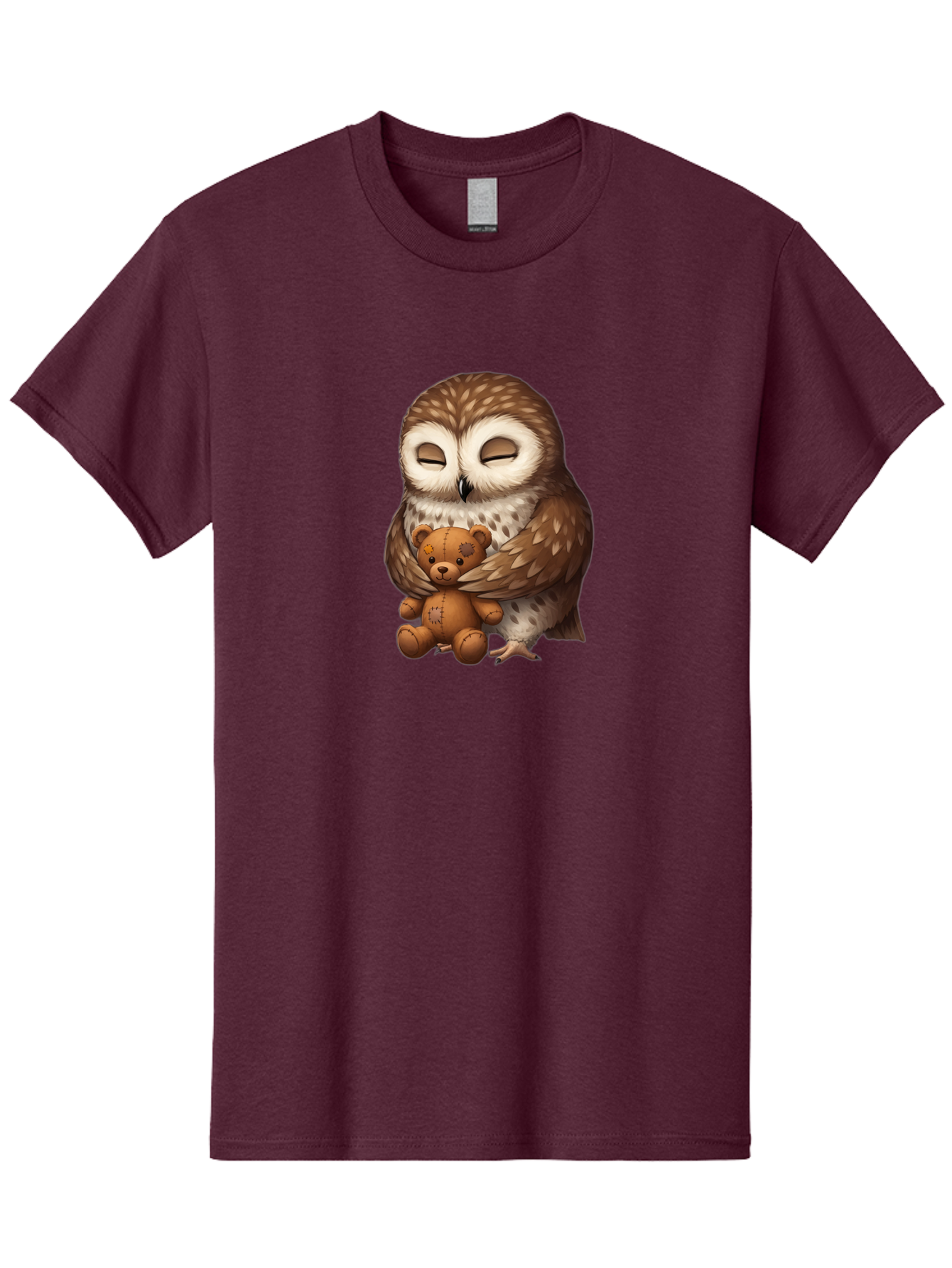 Teddy-Owl-1 Men'S Graphic Tee, 100% Cotton, Comfortable Casual Summer Wear, Machine Washable, Vintage Camera, Old Camera, Antique Camera, Black Camera, Classic Photography, Photography Equipment, Nostalgic Device, Film Camera, Camera Art Bag061