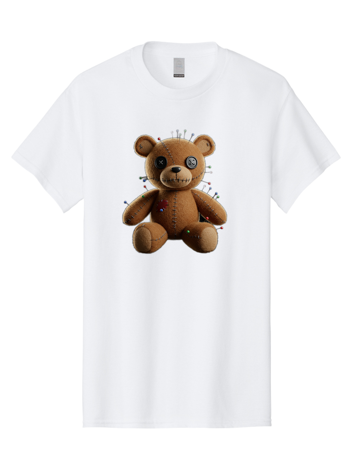 Voodoo-Teddy-Bear-13 Men'S Graphic Tee, 100% Cotton, Comfortable Casual Summer Wear, Machine Washable, Vintage Camera, Old Camera, Antique Camera, Black Camera, Classic Photography, Photography Equipment, Nostalgic Device, Film Camera, Bag077