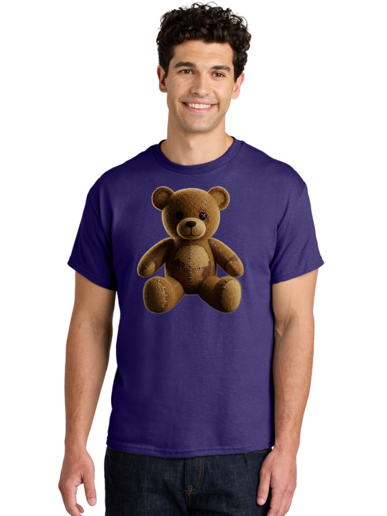 Voodoo-Teddy-Bear-14 Men'S Graphic Tee, 100% Cotton, Comfortable Casual Summer Wear, Machine Washable, Vintage Camera, Old Camera, Antique Camera, Black Camera, Classic Photography, Photography Equipment, Nostalgic Device, Film Camera, Bag078