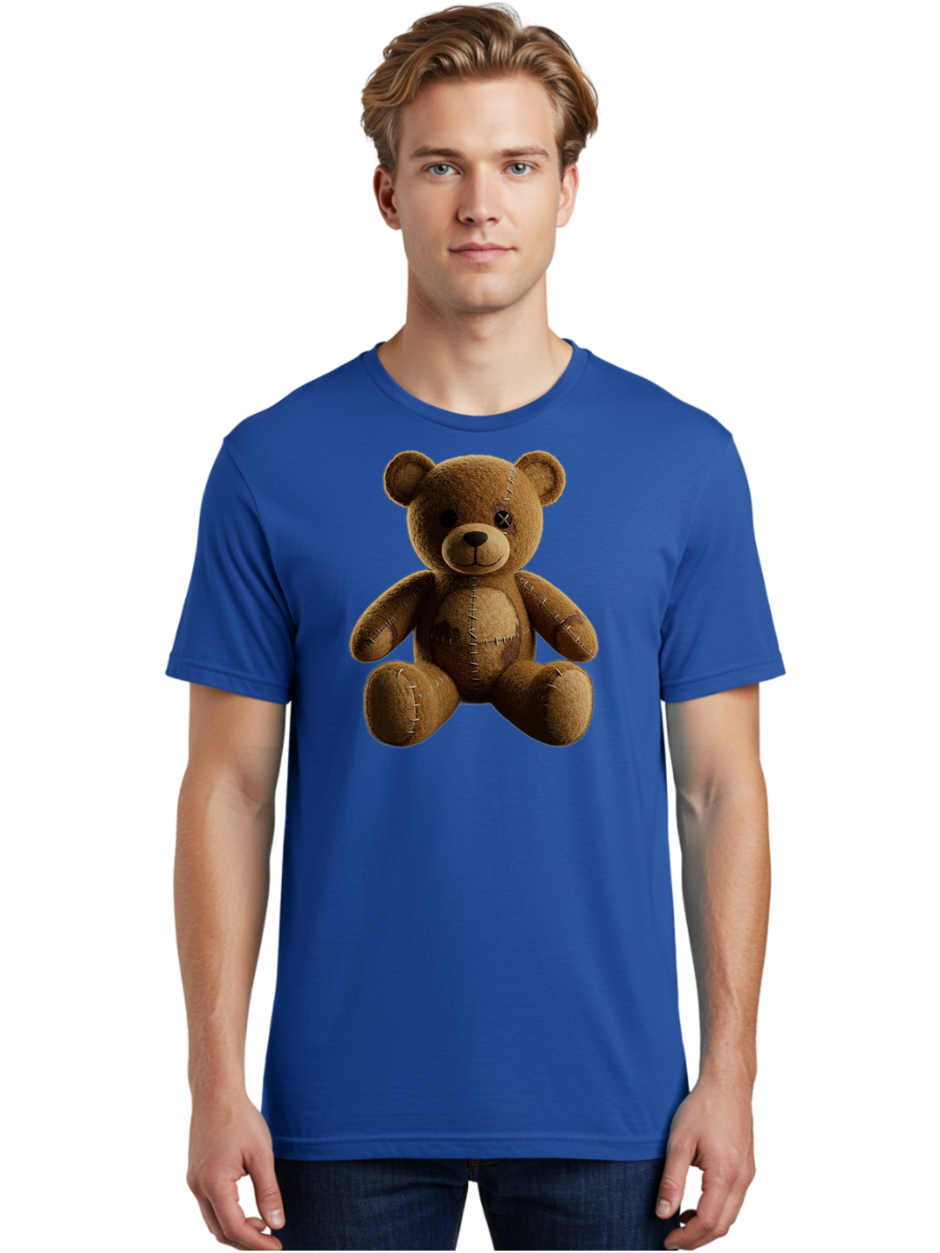 Voodoo-Teddy-Bear-14 Men'S Graphic Tee, 100% Cotton, Comfortable Casual Summer Wear, Machine Washable, Vintage Camera, Old Camera, Antique Camera, Black Camera, Classic Photography, Photography Equipment, Nostalgic Device, Film Camera, Bag078