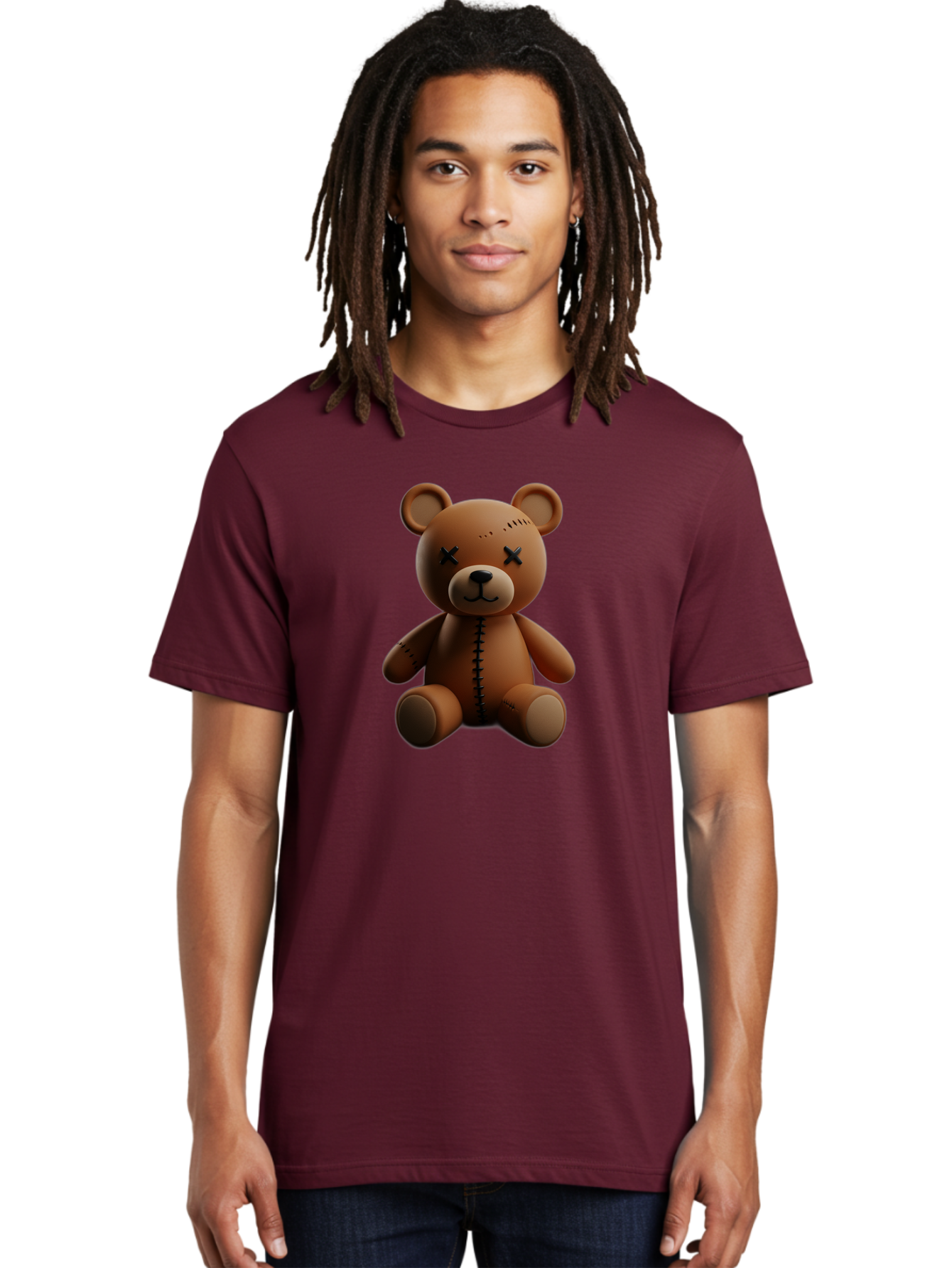 Voodoo-Teddy-Bear-15 Men'S Graphic Tee, 100% Cotton, Comfortable Casual Summer Wear, Machine Washable, Vintage Camera, Old Camera, Antique Camera, Black Camera, Classic Photography, Photography Equipment, Nostalgic Device, Film Camera, Bag079