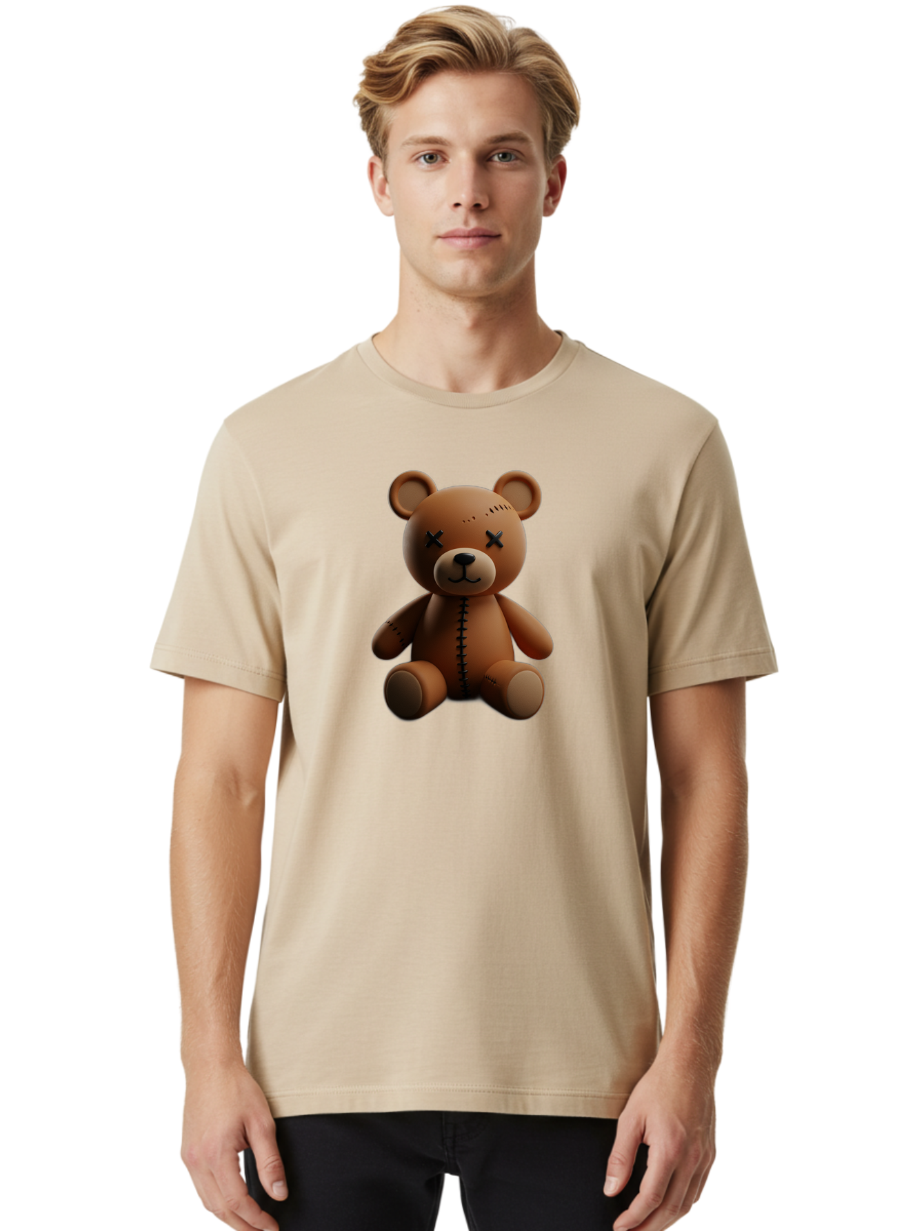 Voodoo-Teddy-Bear-15 Men'S Graphic Tee, 100% Cotton, Comfortable Casual Summer Wear, Machine Washable, Vintage Camera, Old Camera, Antique Camera, Black Camera, Classic Photography, Photography Equipment, Nostalgic Device, Film Camera, Bag079