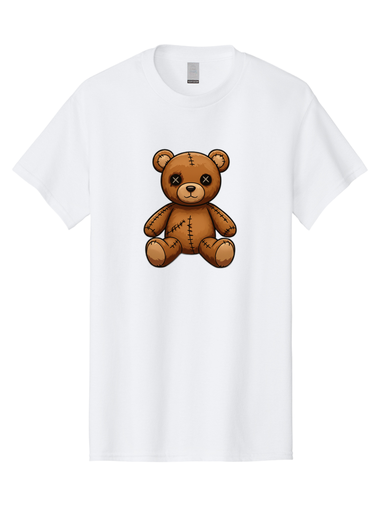 Voodoo-Teddy-Bear-3 Men'S Graphic Tee, 100% Cotton, Comfortable Casual Summer Wear, Machine Washable, Vintage Camera, Old Camera, Antique Camera, Black Camera, Classic Photography, Photography Equipment, Nostalgic Device, Film Camera, Bag081