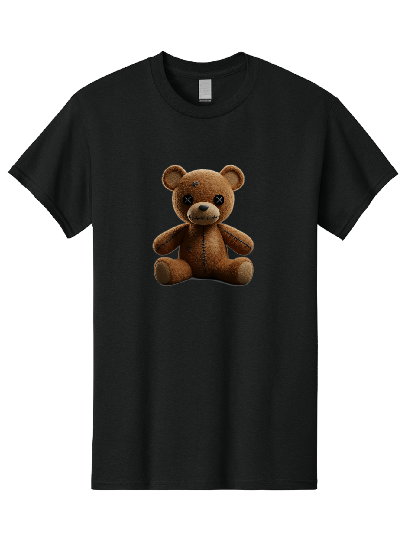 Voodoo-Teddy-Bear-4 Men'S Graphic Tee, 100% Cotton, Comfortable Casual Summer Wear, Machine Washable, Vintage Camera, Old Camera, Antique Camera, Black Camera, Classic Photography, Photography Equipment, Nostalgic Device, Film Camera, Bag082
