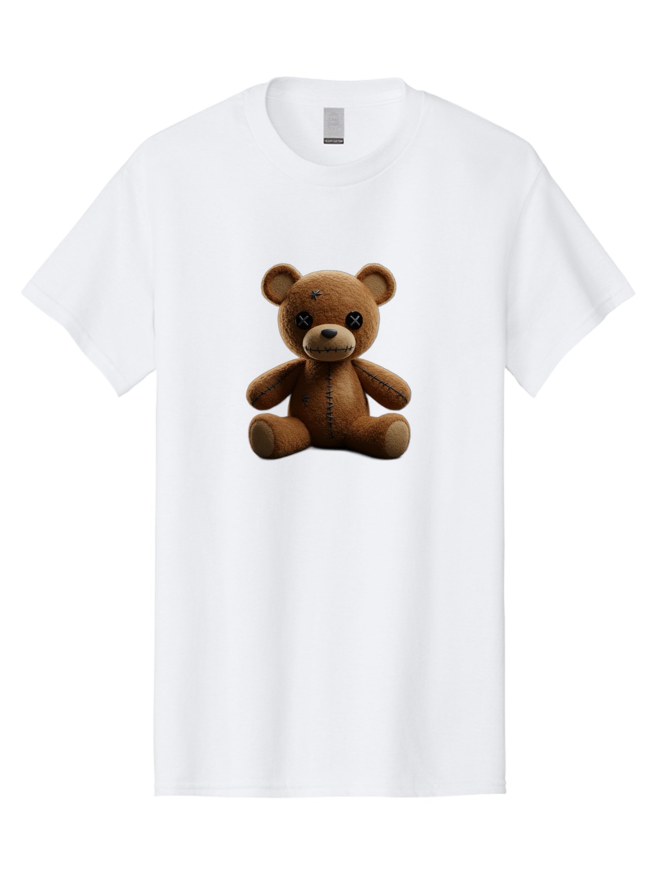 Voodoo-Teddy-Bear-4 Men'S Graphic Tee, 100% Cotton, Comfortable Casual Summer Wear, Machine Washable, Vintage Camera, Old Camera, Antique Camera, Black Camera, Classic Photography, Photography Equipment, Nostalgic Device, Film Camera, Bag082