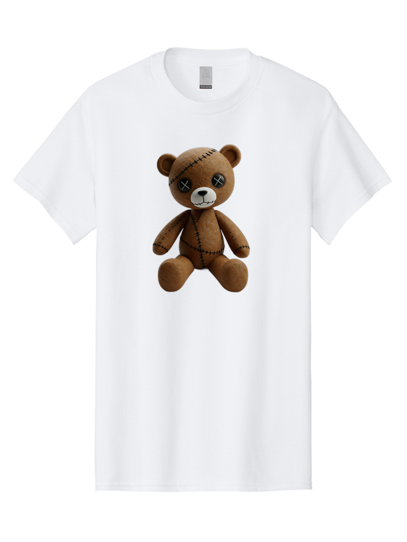 Voodoo-Teddy-Bear-5 Men'S Graphic Tee, 100% Cotton, Comfortable Casual Summer Wear, Machine Washable, Vintage Camera, Old Camera, Antique Camera, Black Camera, Classic Photography, Photography Equipment, Nostalgic Device, Film Camera, Bag083