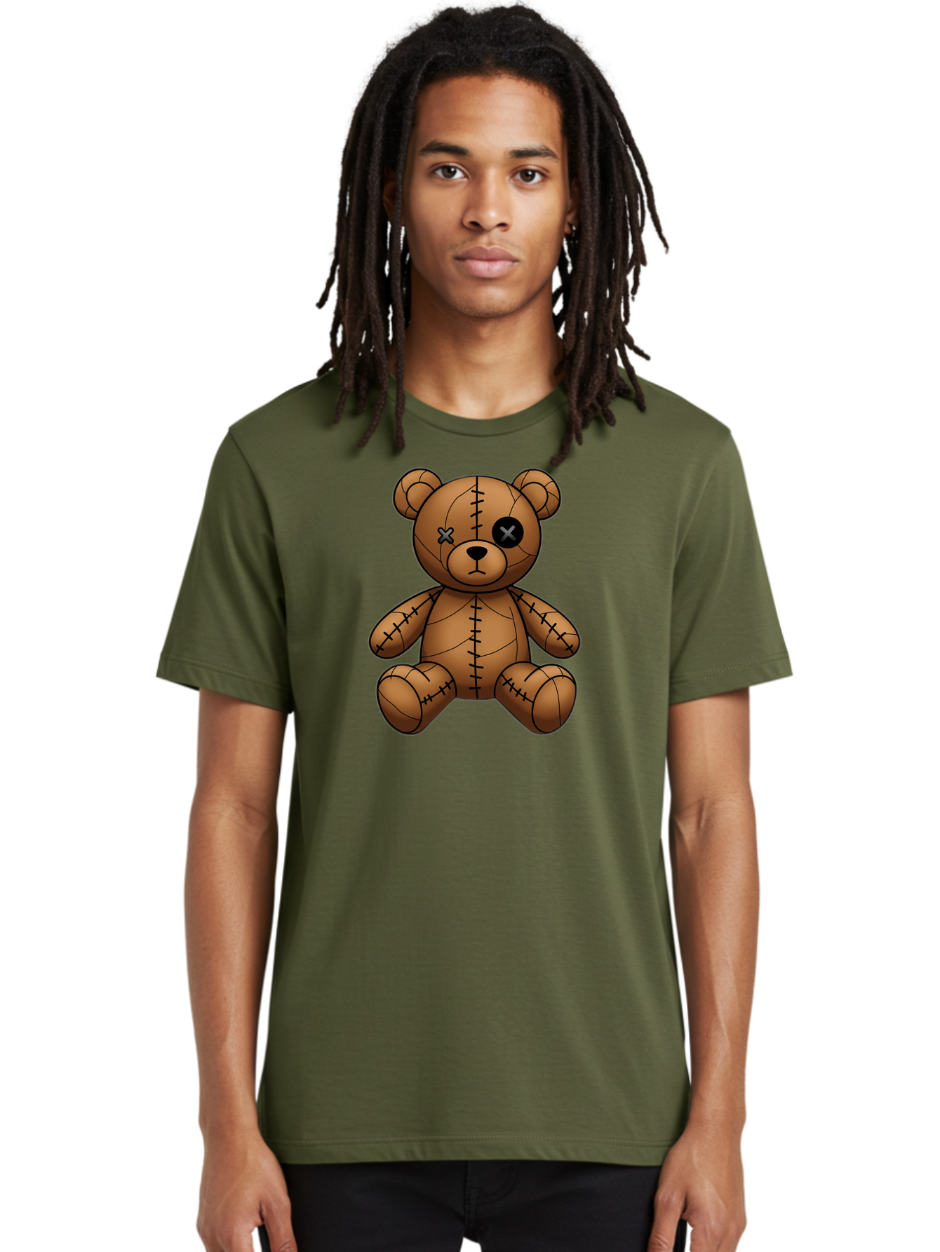 Voodoo-Teddy-Bear-9 Men'S Graphic Tee, 100% Cotton, Comfortable Casual Summer Wear, Machine Washable, Vintage Camera, Old Camera, Antique Camera, Black Camera, Classic Photography, Photography Equipment, Nostalgic Device, Film Camera, Bag087