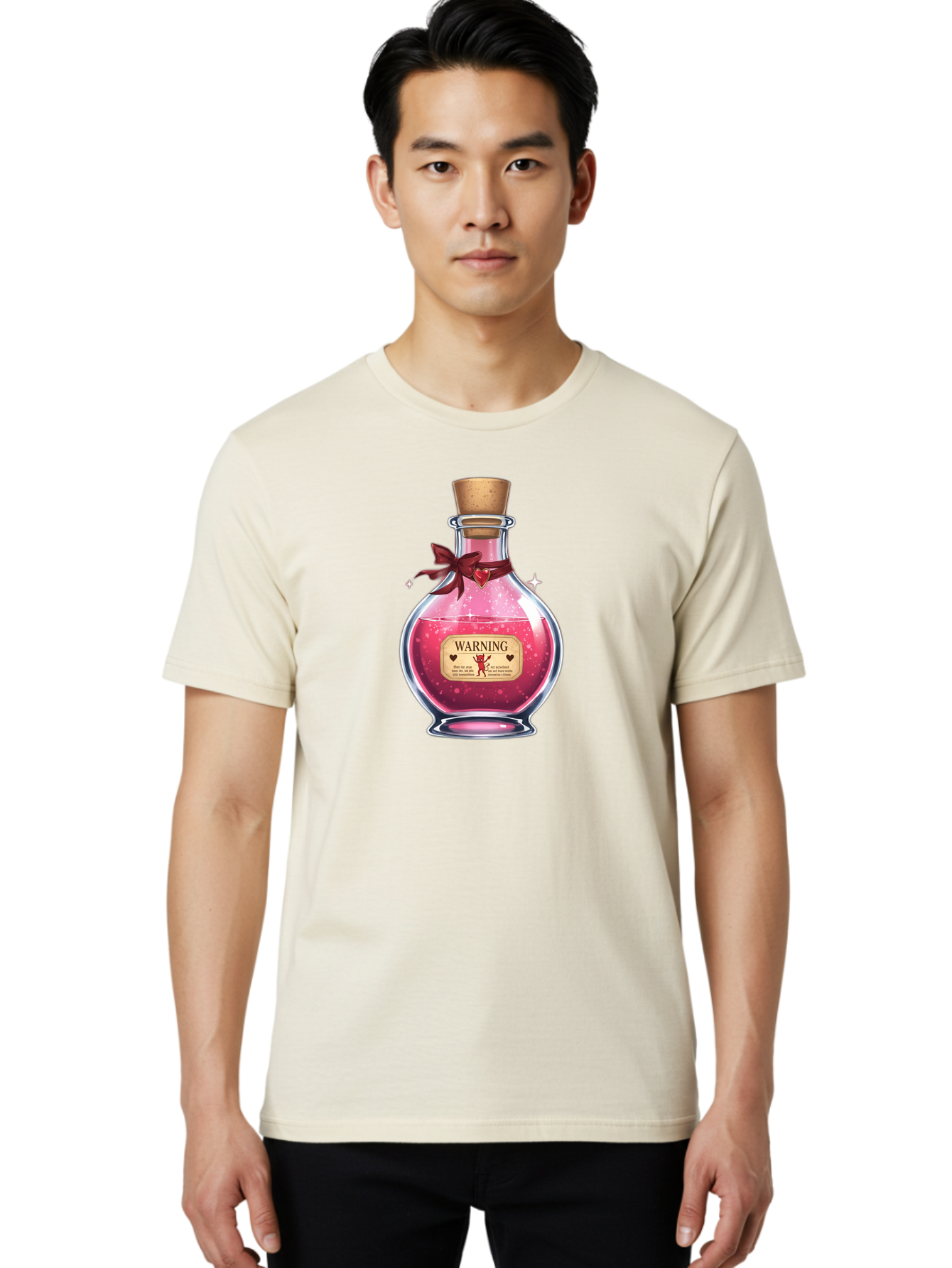 Warning-Love-Potion Men'S Graphic Tee, 100% Cotton, Comfortable Casual Summer Wear, Machine Washable, Vintage Camera, Old Camera, Antique Camera, Black Camera, Classic Photography, Photography Equipment, Nostalgic Device, Film Camera, Bag093