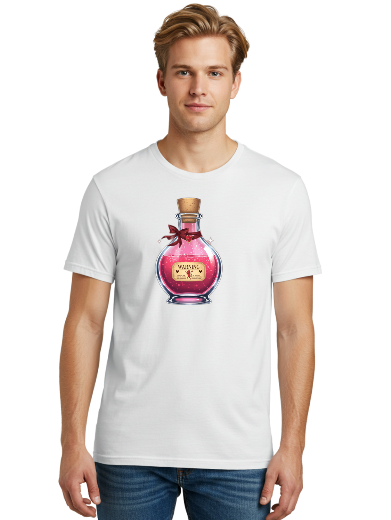 Warning-Love-Potion Men'S Graphic Tee, 100% Cotton, Comfortable Casual Summer Wear, Machine Washable, Vintage Camera, Old Camera, Antique Camera, Black Camera, Classic Photography, Photography Equipment, Nostalgic Device, Film Camera, Bag093
