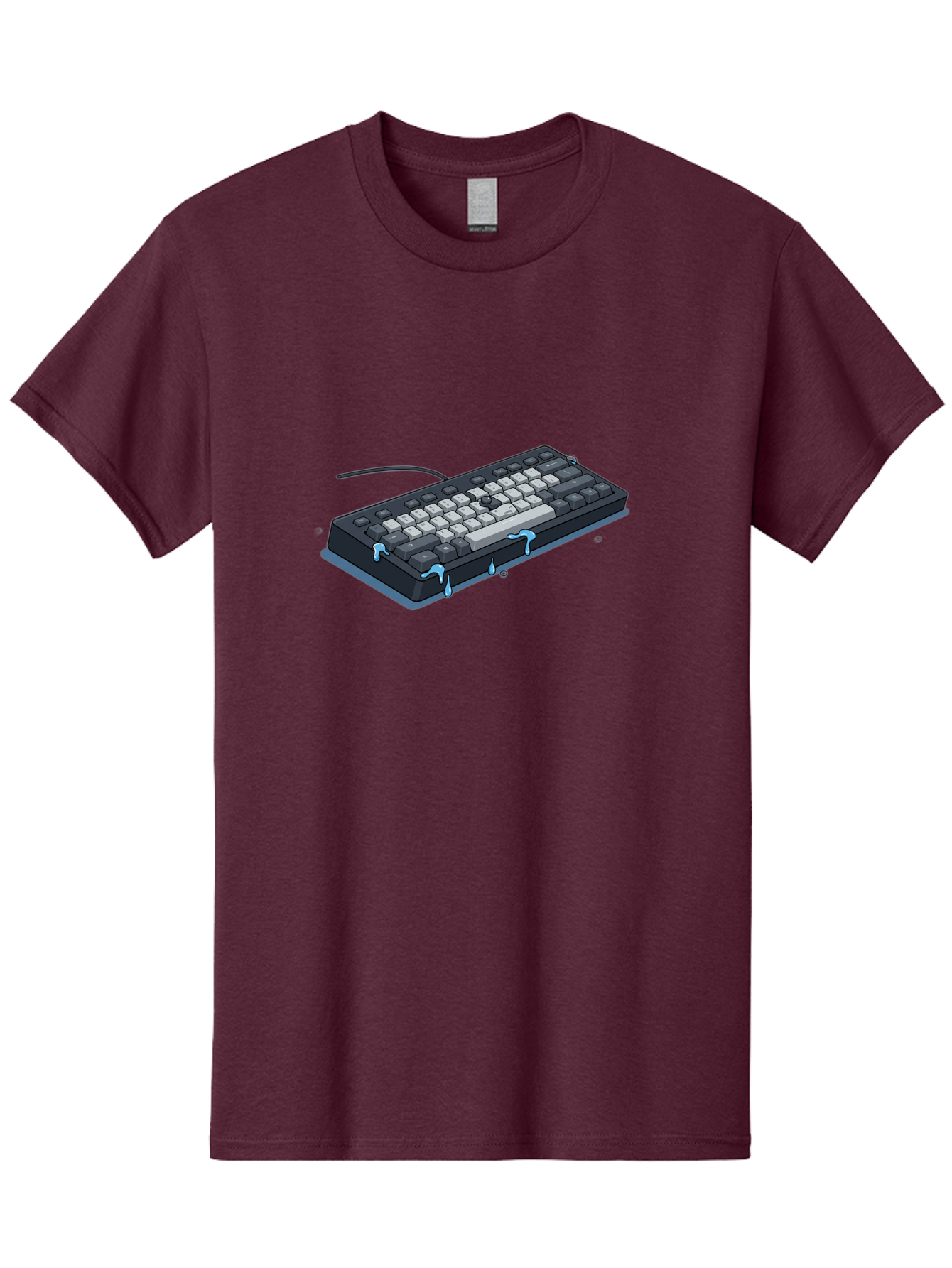 Water-Damaged-Keyboard Men'S Graphic Tee, 100% Cotton, Comfortable Casual Summer Wear, Machine Washable, Vintage Camera, Old Camera, Antique Camera, Black Camera, Classic Photography, Photography Equipment, Nostalgic Device, Film Camera, Bag095