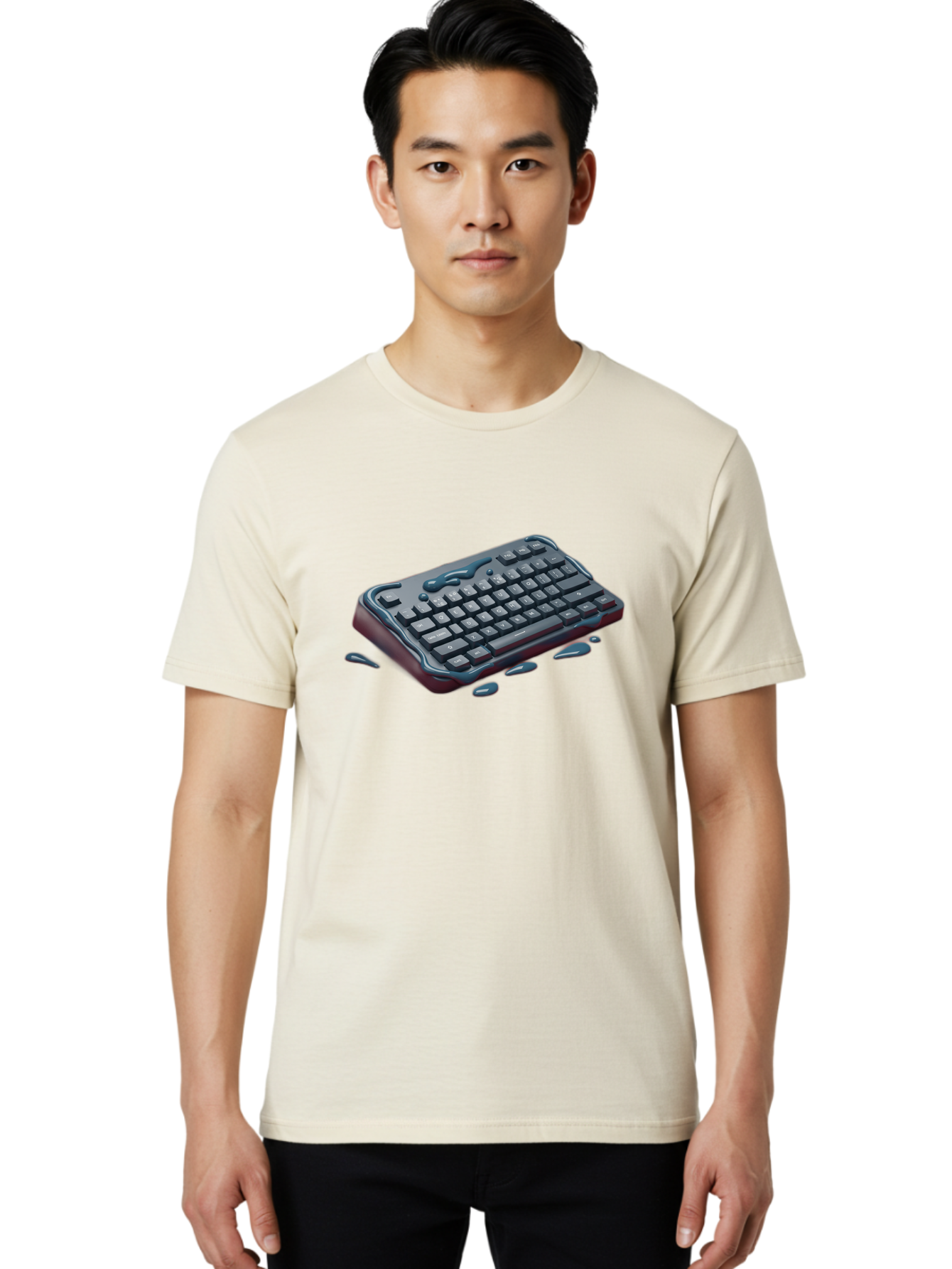 Wet-Keyboard Men'S Graphic Tee, 100% Cotton, Comfortable Casual Summer Wear, Machine Washable, Vintage Camera, Old Camera, Antique Camera, Black Camera, Classic Photography, Photography Equipment, Nostalgic Device, Film Camera, Camera Art Bag097