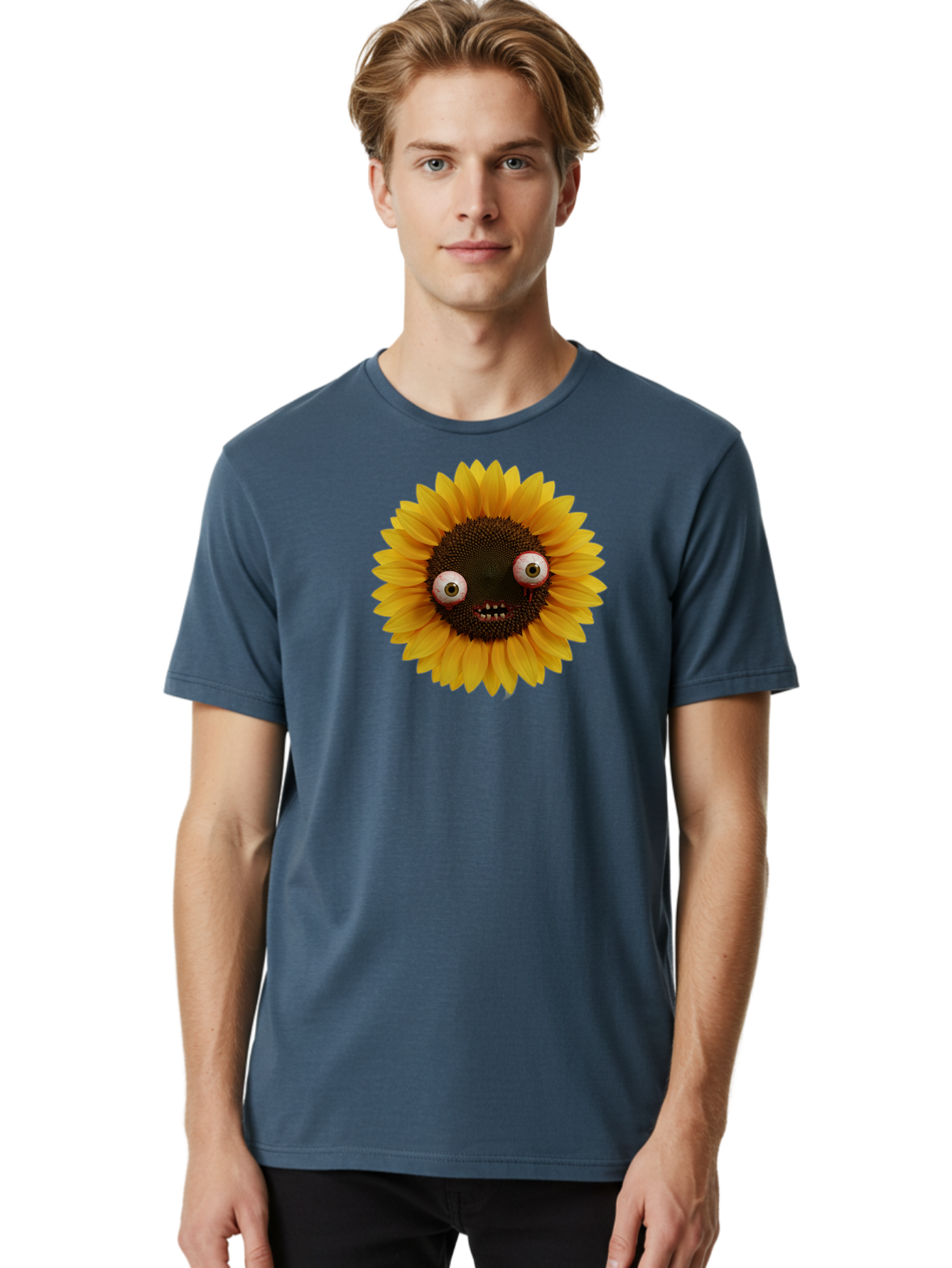 Zombie-Sunflower Men'S Graphic Tee, 100% Cotton, Comfortable Casual Summer Wear, Machine Washable, Vintage Camera, Old Camera, Antique Camera, Black Camera, Classic Photography, Photography Equipment, Nostalgic Device, Film Camera, Camera Art Bag099