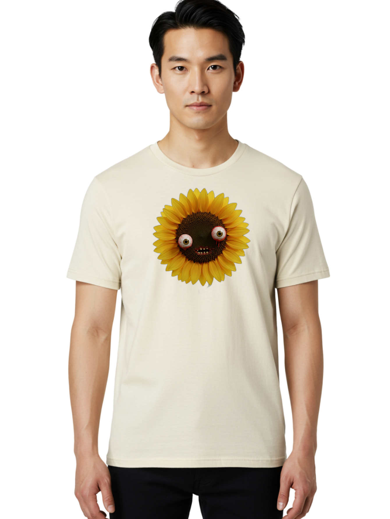 Zombie-Sunflower Men'S Graphic Tee, 100% Cotton, Comfortable Casual Summer Wear, Machine Washable, Vintage Camera, Old Camera, Antique Camera, Black Camera, Classic Photography, Photography Equipment, Nostalgic Device, Film Camera, Camera Art Bag099