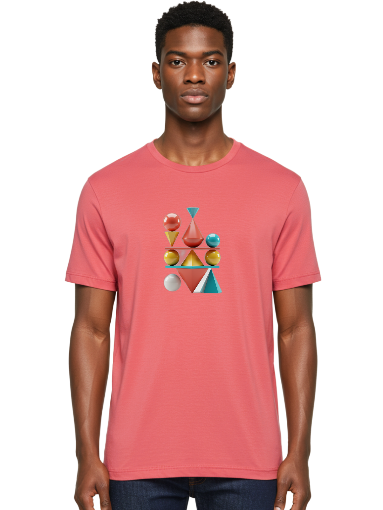 3D-Geometric-Shapes Men'S Graphic Tee, 100% Cotton, Comfortable Casual Summer Wear, Machine Washable, Vintage Camera, Old Camera, Antique Camera, Black Camera, Classic Photography, Photography Equipment, Nostalgic Device, Film Camera, Bag106