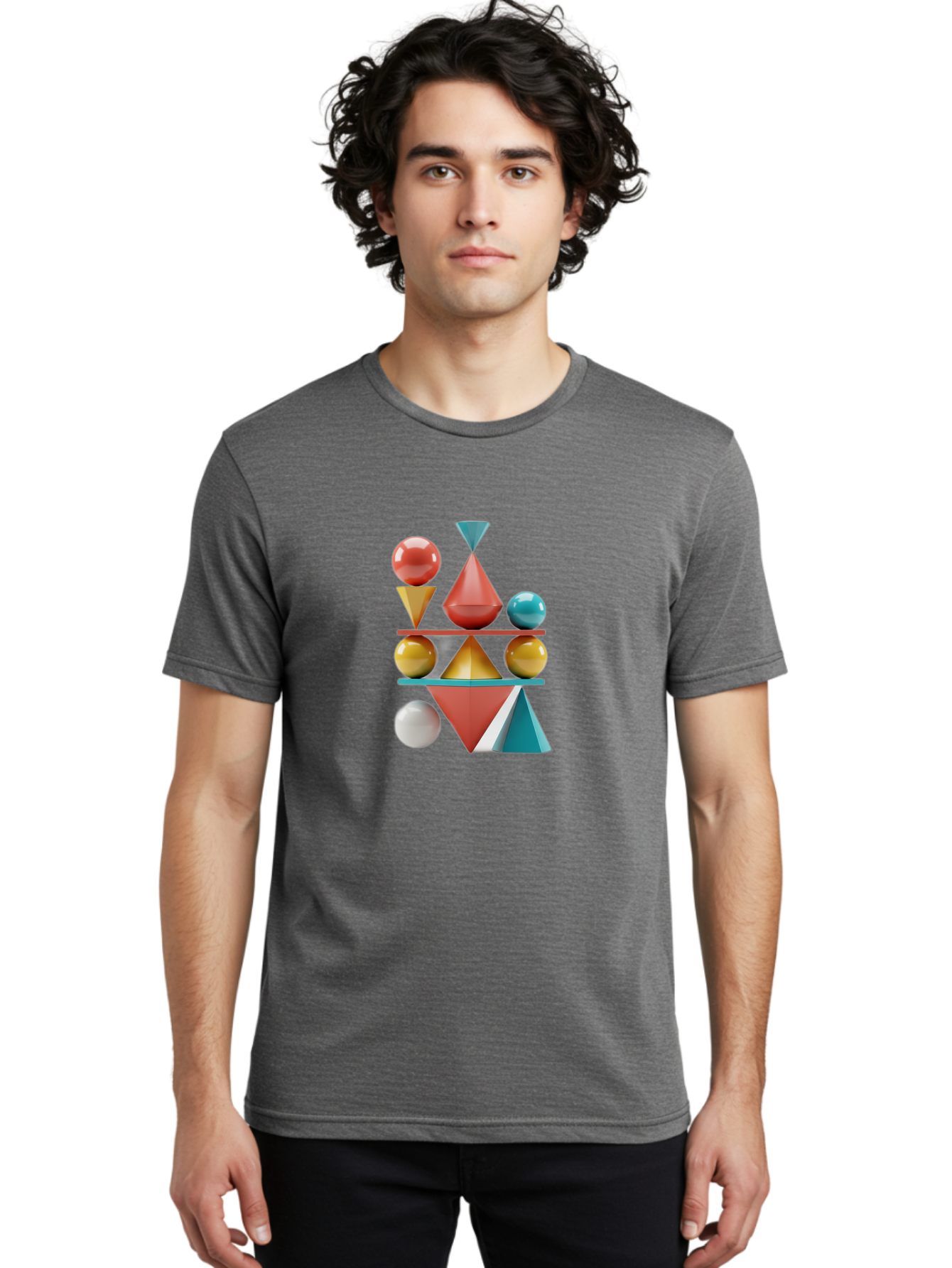 3D-Geometric-Shapes Men'S Graphic Tee, 100% Cotton, Comfortable Casual Summer Wear, Machine Washable, Vintage Camera, Old Camera, Antique Camera, Black Camera, Classic Photography, Photography Equipment, Nostalgic Device, Film Camera, Bag106