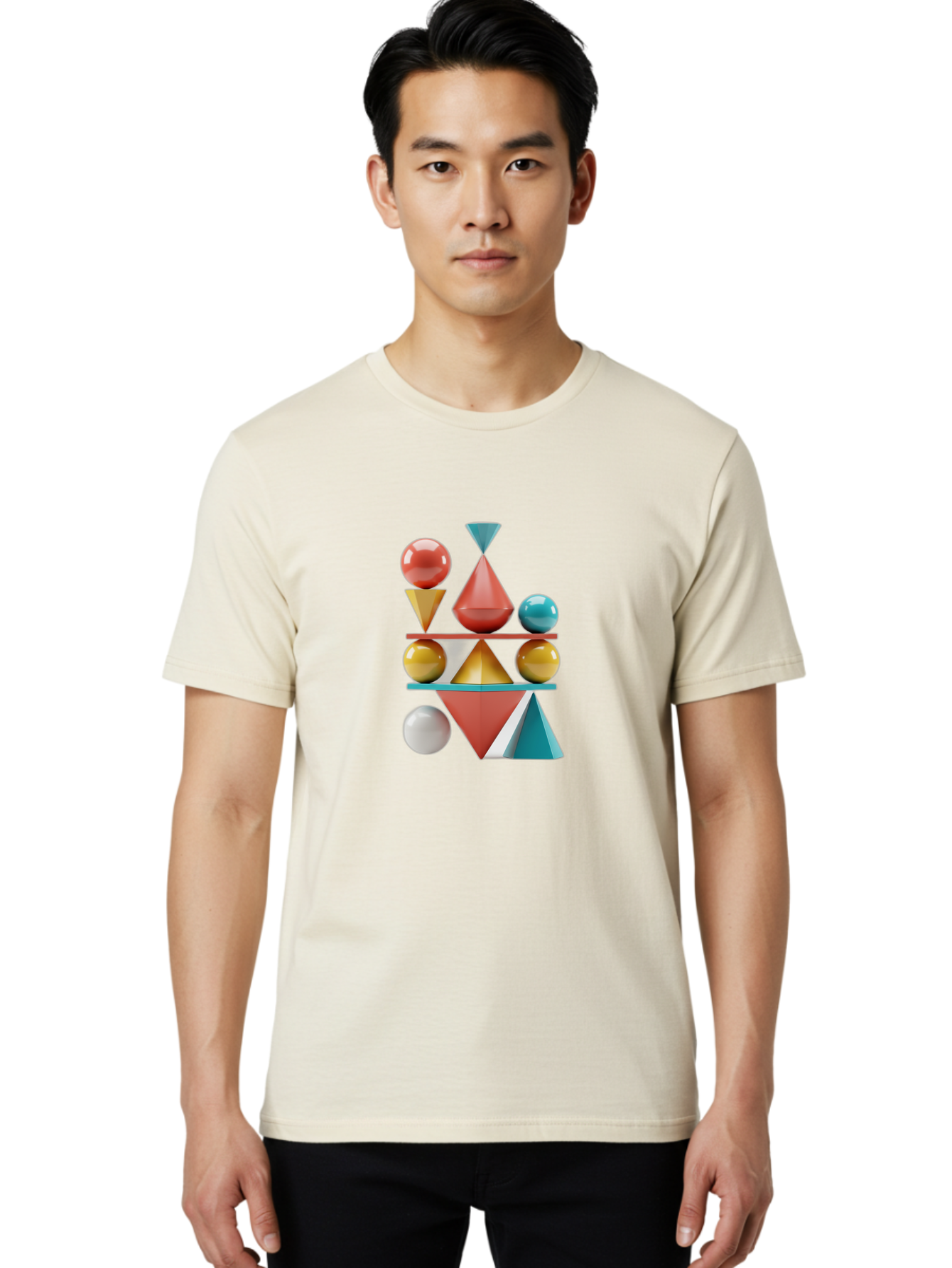 3D-Geometric-Shapes Men'S Graphic Tee, 100% Cotton, Comfortable Casual Summer Wear, Machine Washable, Vintage Camera, Old Camera, Antique Camera, Black Camera, Classic Photography, Photography Equipment, Nostalgic Device, Film Camera, Bag106