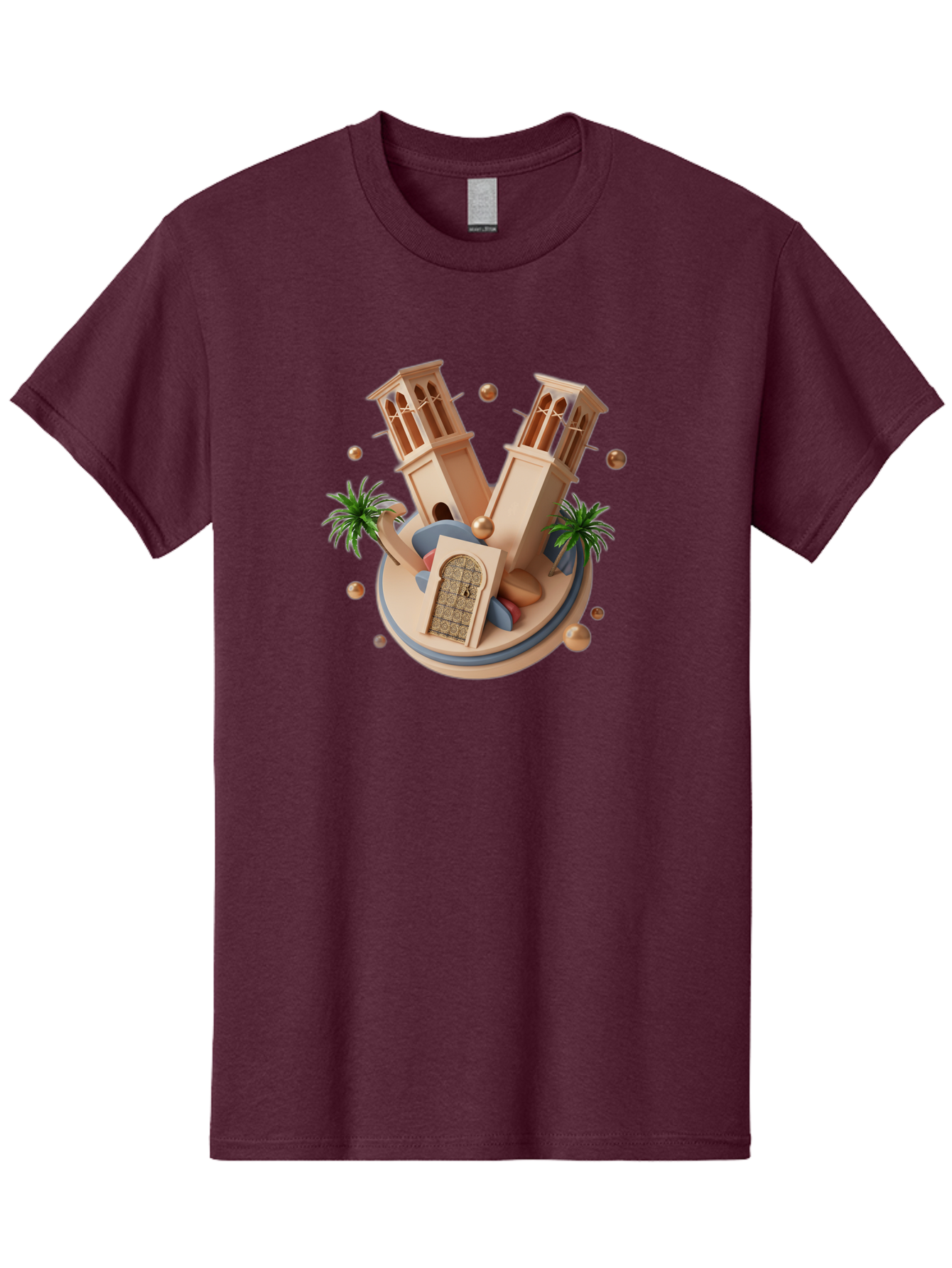 3D-Mosque-Towers Men'S Graphic Tee, 100% Cotton, Comfortable Casual Summer Wear, Machine Washable, Vintage Camera, Old Camera, Antique Camera, Black Camera, Classic Photography, Photography Equipment, Nostalgic Device, Film Camera, Camera Art Bag109