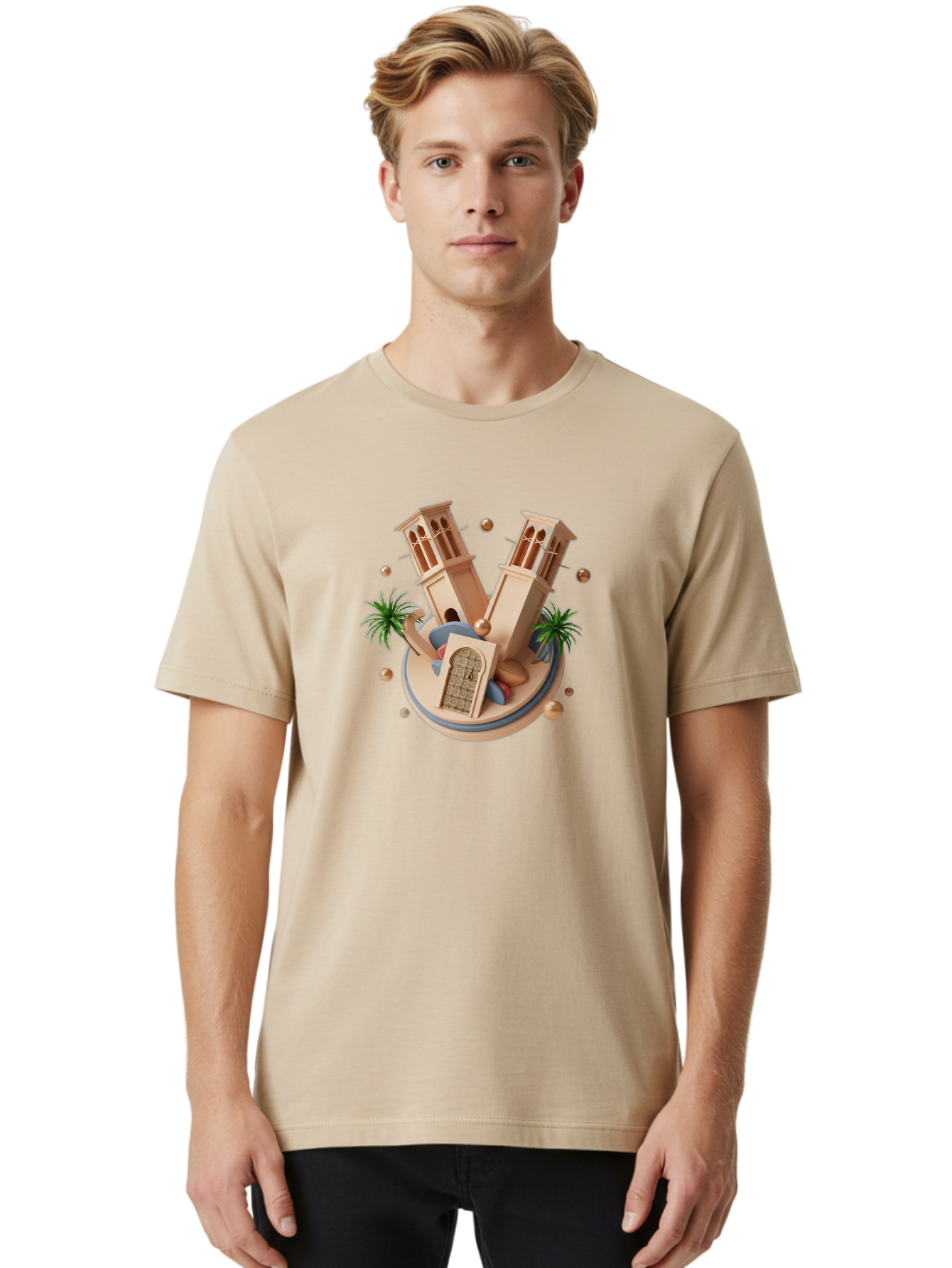 3D-Mosque-Towers Men'S Graphic Tee, 100% Cotton, Comfortable Casual Summer Wear, Machine Washable, Vintage Camera, Old Camera, Antique Camera, Black Camera, Classic Photography, Photography Equipment, Nostalgic Device, Film Camera, Camera Art Bag109