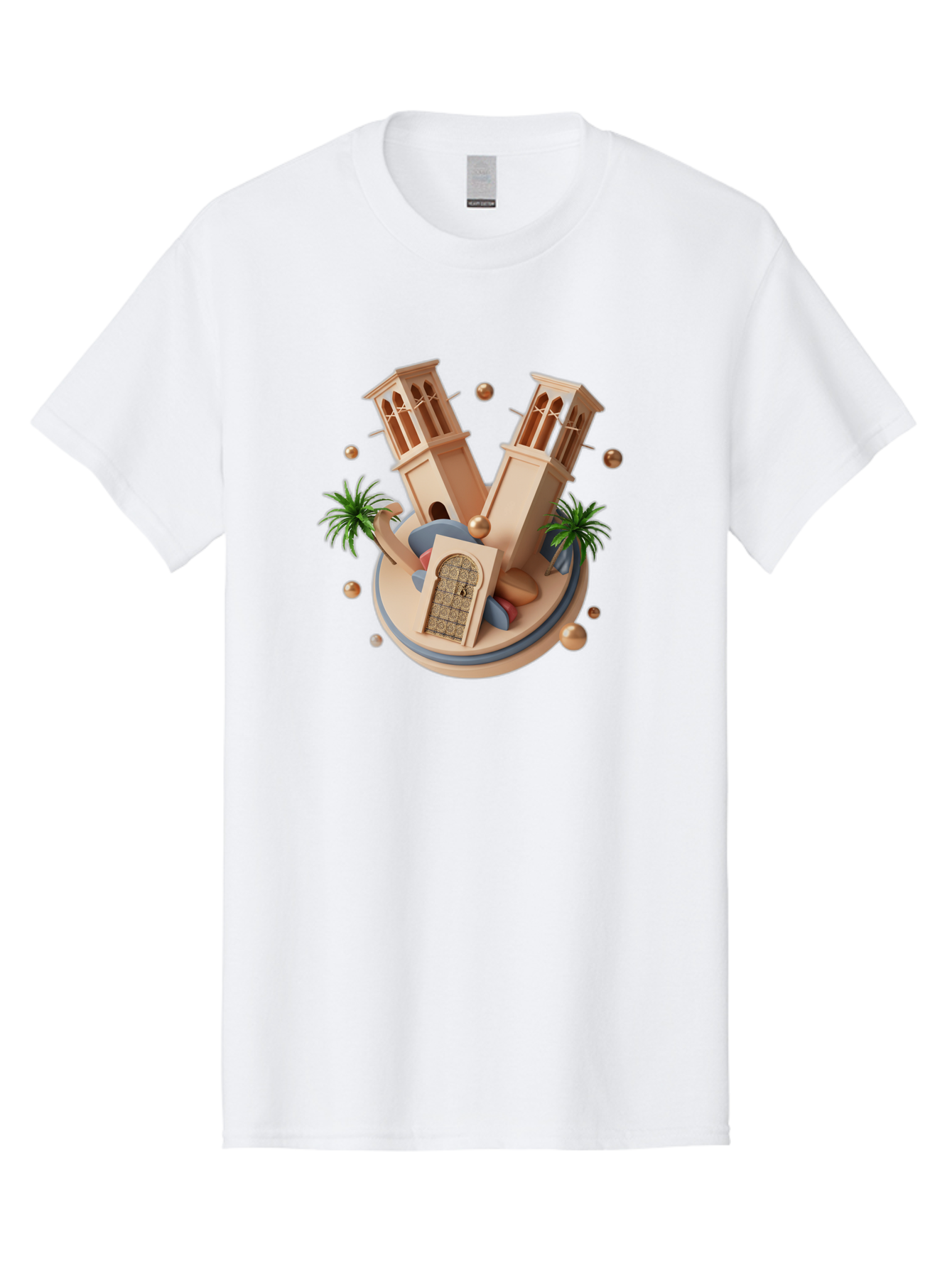 3D-Mosque-Towers Men'S Graphic Tee, 100% Cotton, Comfortable Casual Summer Wear, Machine Washable, Vintage Camera, Old Camera, Antique Camera, Black Camera, Classic Photography, Photography Equipment, Nostalgic Device, Film Camera, Camera Art Bag109