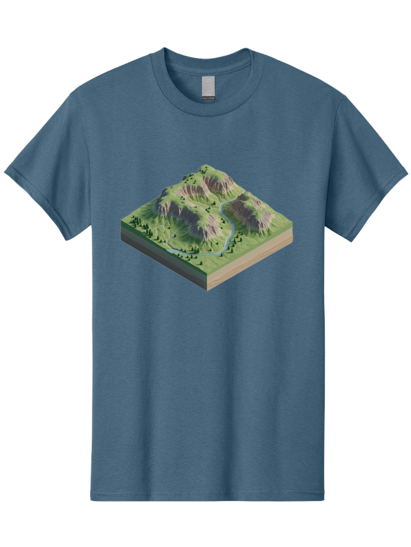 3D-Mountain-Landscape Men'S Graphic Tee, 100% Cotton, Comfortable Casual Summer Wear, Machine Washable, Vintage Camera, Old Camera, Antique Camera, Black Camera, Classic Photography, Photography Equipment, Nostalgic Device, Film Camera, Bag110