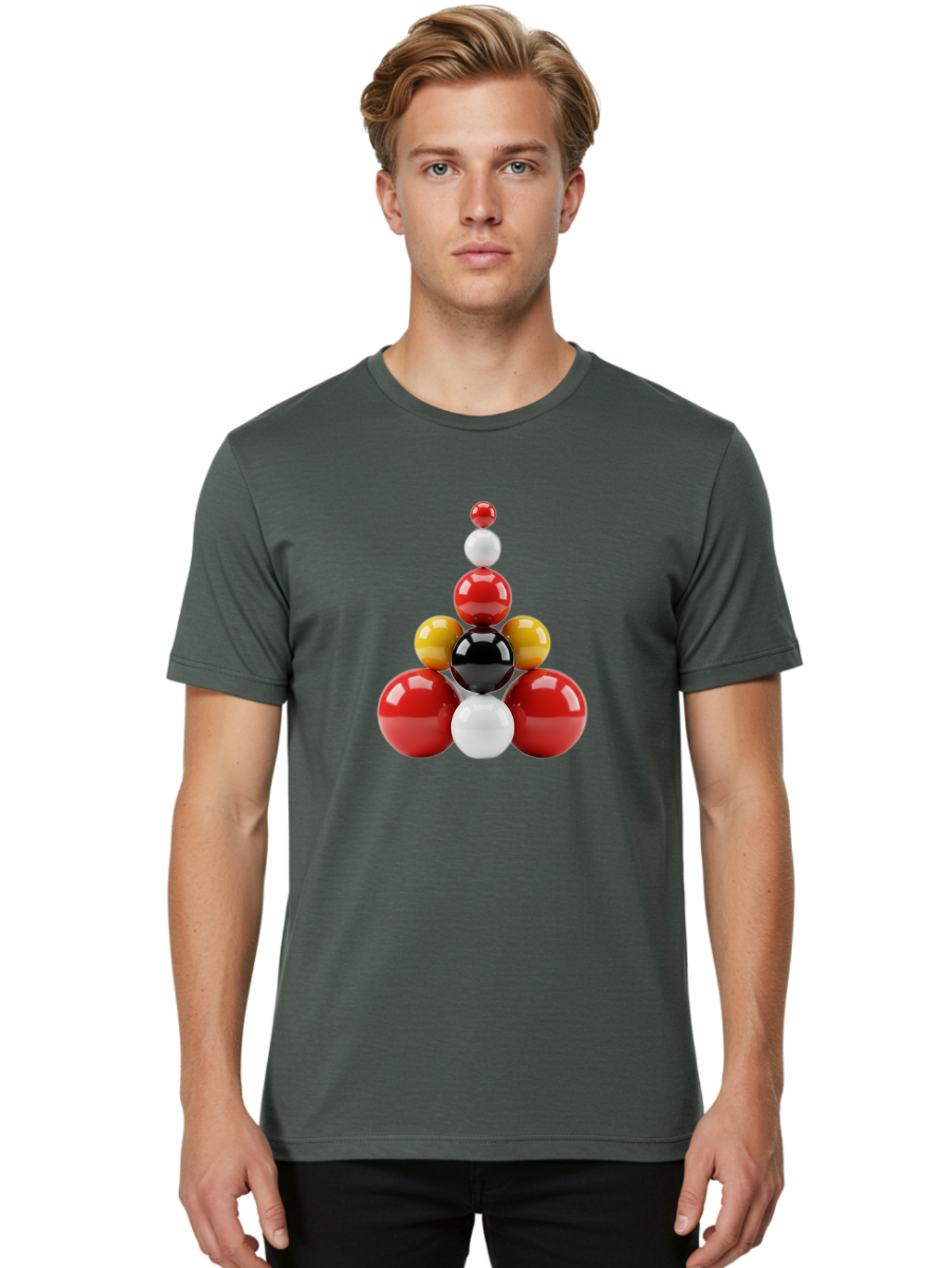 3D-Spheres-Pyramid Men'S Graphic Tee, 100% Cotton, Comfortable Casual Summer Wear, Machine Washable, Vintage Camera, Old Camera, Antique Camera, Black Camera, Classic Photography, Photography Equipment, Nostalgic Device, Film Camera, Bag113