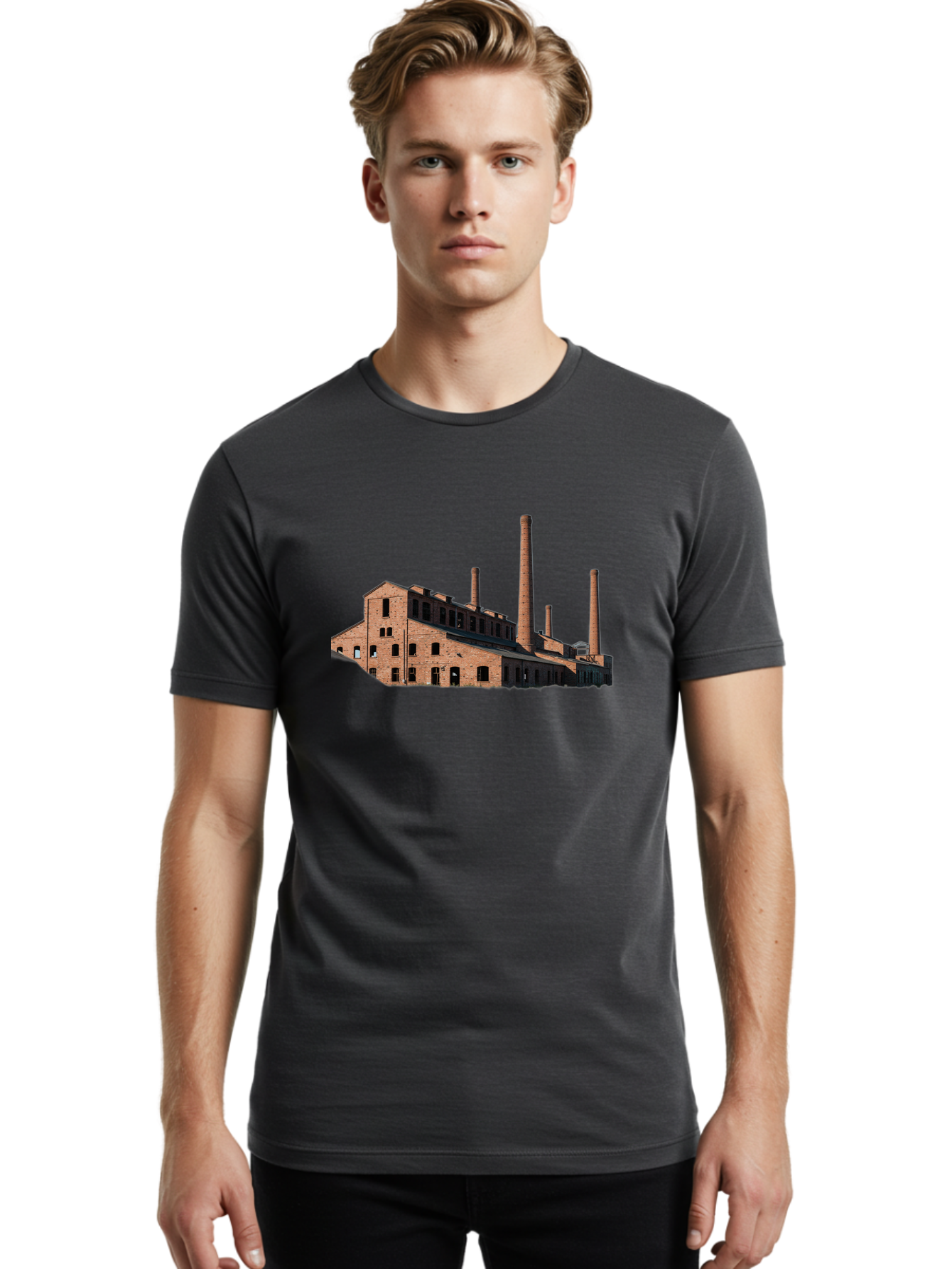 Abandoned-Factory-1 Men'S Graphic Tee, 100% Cotton, Comfortable Casual Summer Wear, Machine Washable, Vintage Camera, Old Camera, Antique Camera, Black Camera, Classic Photography, Photography Equipment, Nostalgic Device, Film Camera, Bag118
