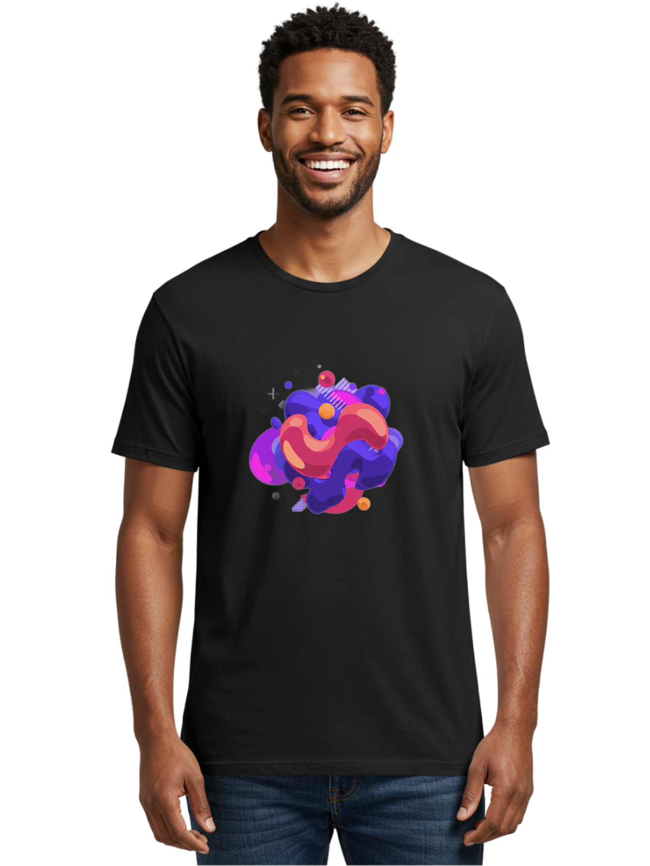 Abstract-Fluid-Shapes Men'S Graphic Tee, 100% Cotton, Comfortable Casual Summer Wear, Machine Washable, Vintage Camera, Old Camera, Antique Camera, Black Camera, Classic Photography, Photography Equipment, Nostalgic Device, Film Camera, Bag124