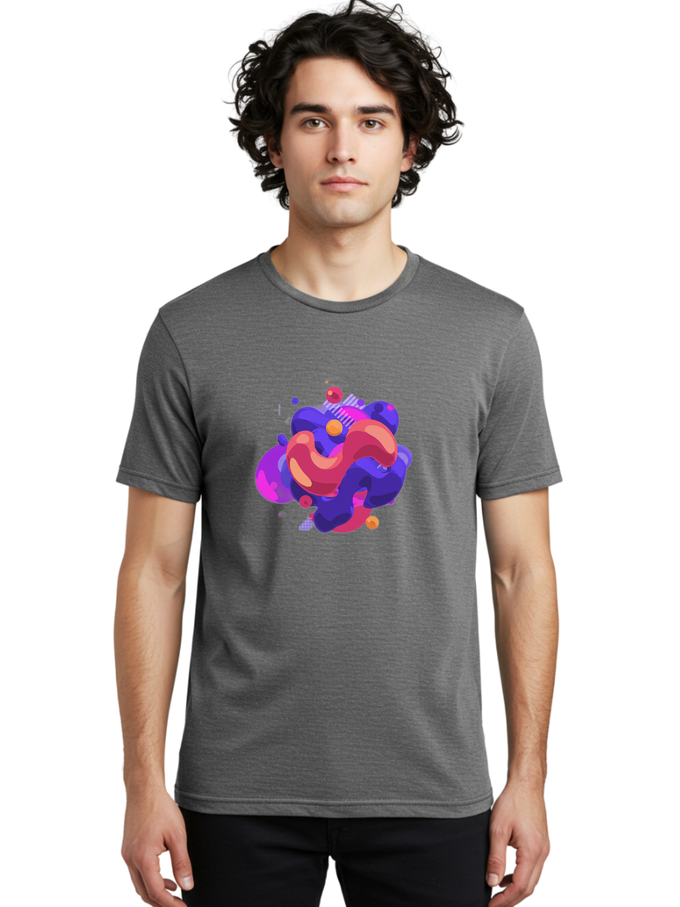 Abstract-Fluid-Shapes Men'S Graphic Tee, 100% Cotton, Comfortable Casual Summer Wear, Machine Washable, Vintage Camera, Old Camera, Antique Camera, Black Camera, Classic Photography, Photography Equipment, Nostalgic Device, Film Camera, Bag124