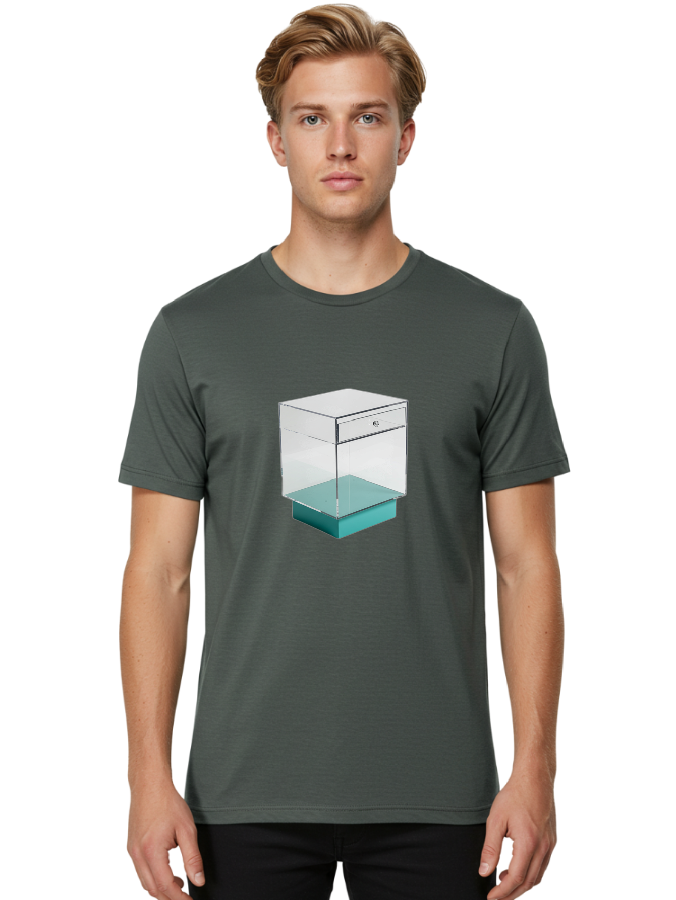 Acrylic-Nightstand Men'S Graphic Tee, 100% Cotton, Comfortable Casual Summer Wear, Machine Washable, Vintage Camera, Old Camera, Antique Camera, Black Camera, Classic Photography, Photography Equipment, Nostalgic Device, Film Camera, Bag126