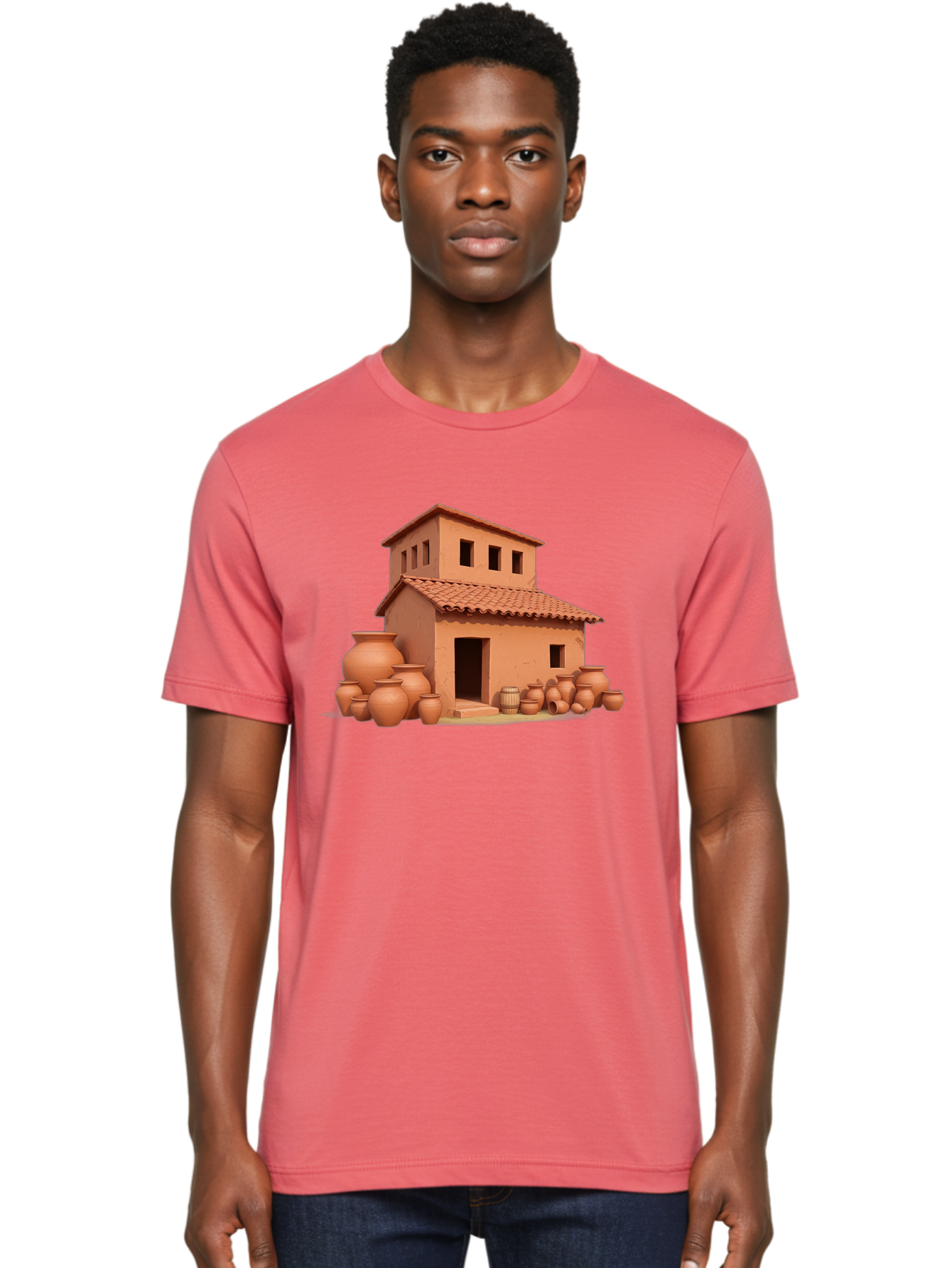 Adobe-House-1 Men'S Graphic Tee, 100% Cotton, Comfortable Casual Summer Wear, Machine Washable, Vintage Camera, Old Camera, Antique Camera, Black Camera, Classic Photography, Photography Equipment, Nostalgic Device, Film Camera, Camera Art Bag127