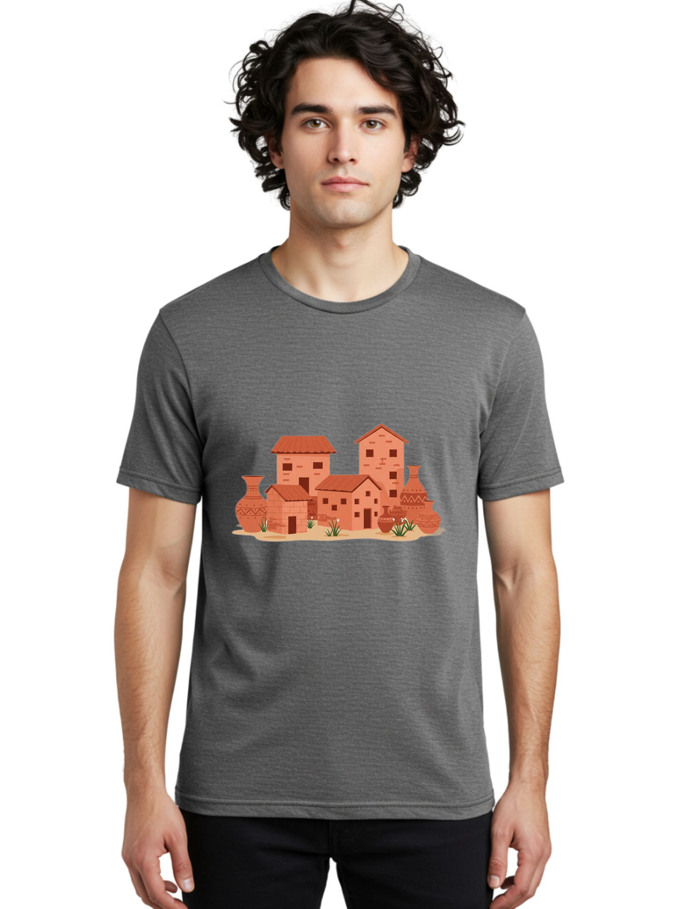 Adobe-Village Men'S Graphic Tee, 100% Cotton, Comfortable Casual Summer Wear, Machine Washable, Vintage Camera, Old Camera, Antique Camera, Black Camera, Classic Photography, Photography Equipment, Nostalgic Device, Film Camera, Camera Art Bag129