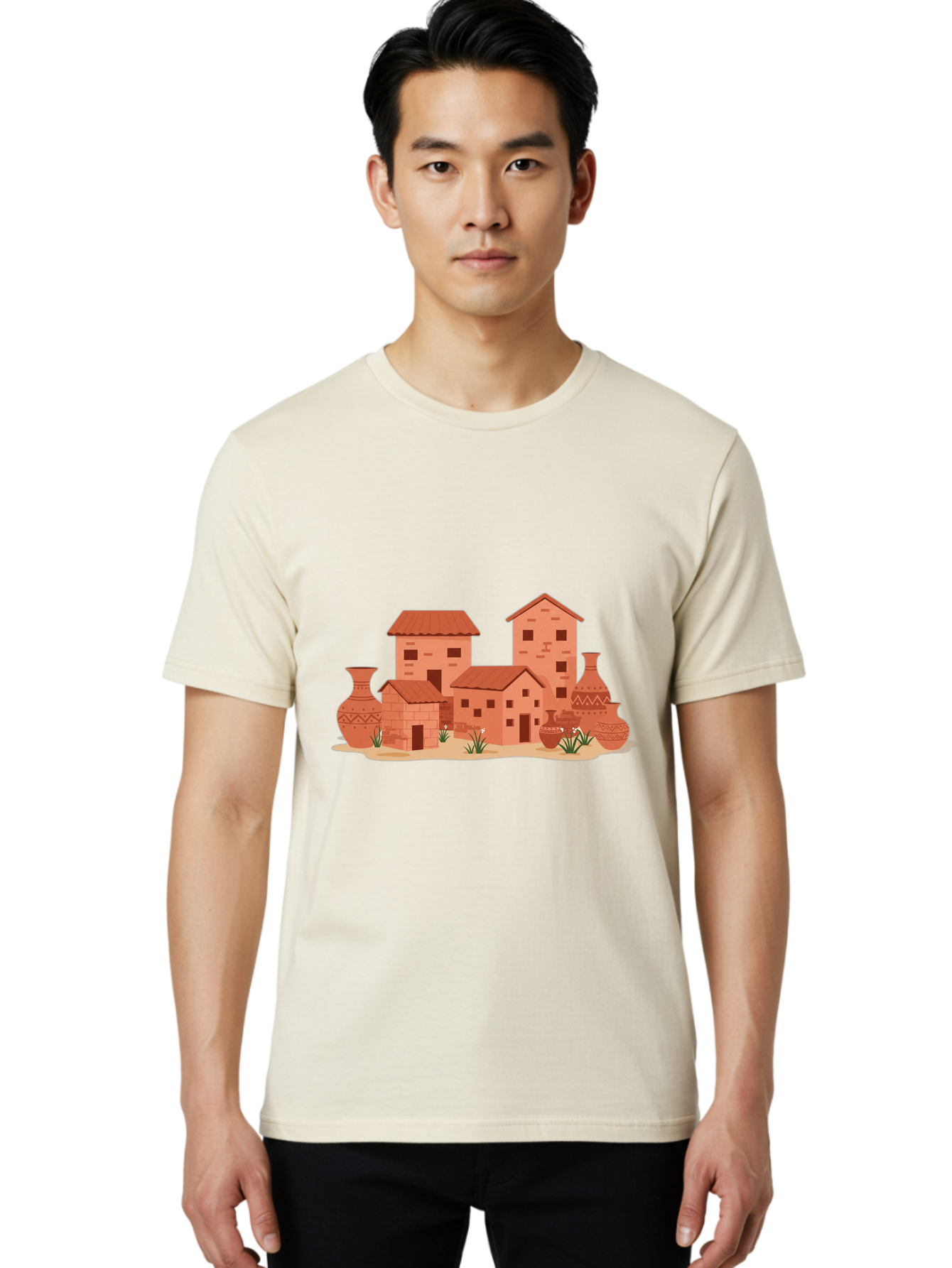 Adobe-Village Men'S Graphic Tee, 100% Cotton, Comfortable Casual Summer Wear, Machine Washable, Vintage Camera, Old Camera, Antique Camera, Black Camera, Classic Photography, Photography Equipment, Nostalgic Device, Film Camera, Camera Art Bag129