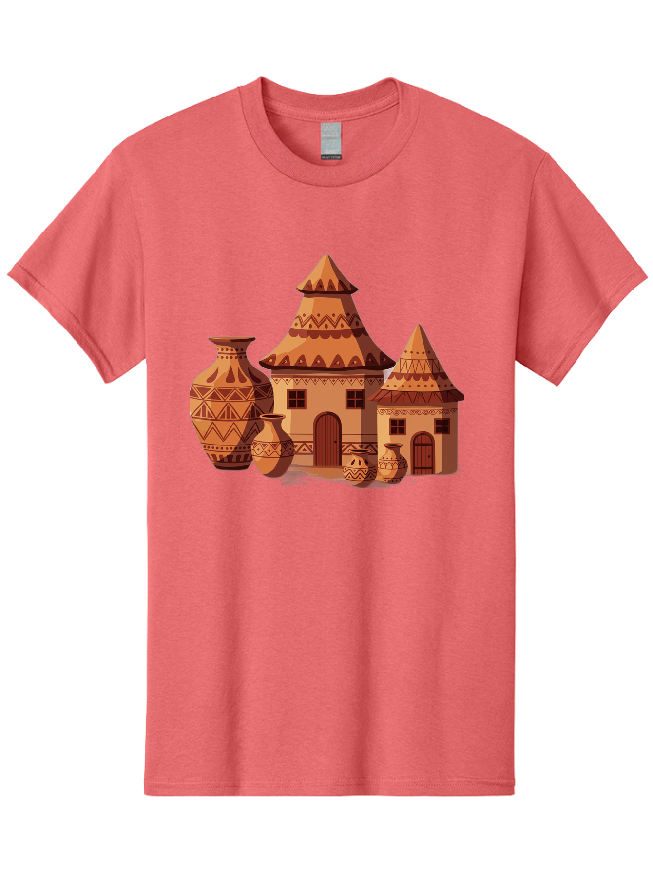 African-Huts-And-Vases Men'S Graphic Tee, 100% Cotton, Comfortable Casual Summer Wear, Machine Washable, Vintage Camera, Old Camera, Antique Camera, Black Camera, Classic Photography, Photography Equipment, Nostalgic Device, Film Camera, Bag130