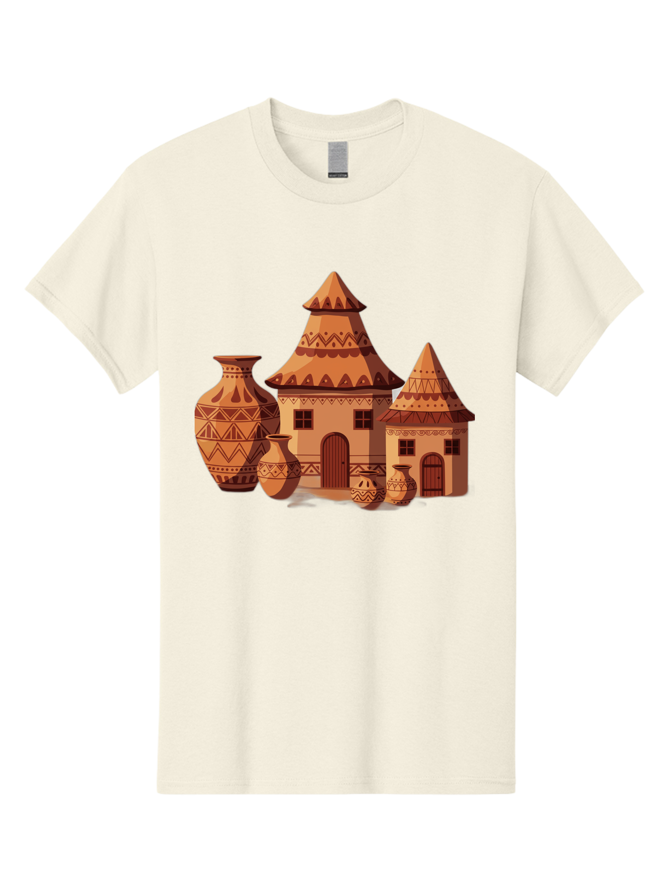 African-Huts-And-Vases Men'S Graphic Tee, 100% Cotton, Comfortable Casual Summer Wear, Machine Washable, Vintage Camera, Old Camera, Antique Camera, Black Camera, Classic Photography, Photography Equipment, Nostalgic Device, Film Camera, Bag130