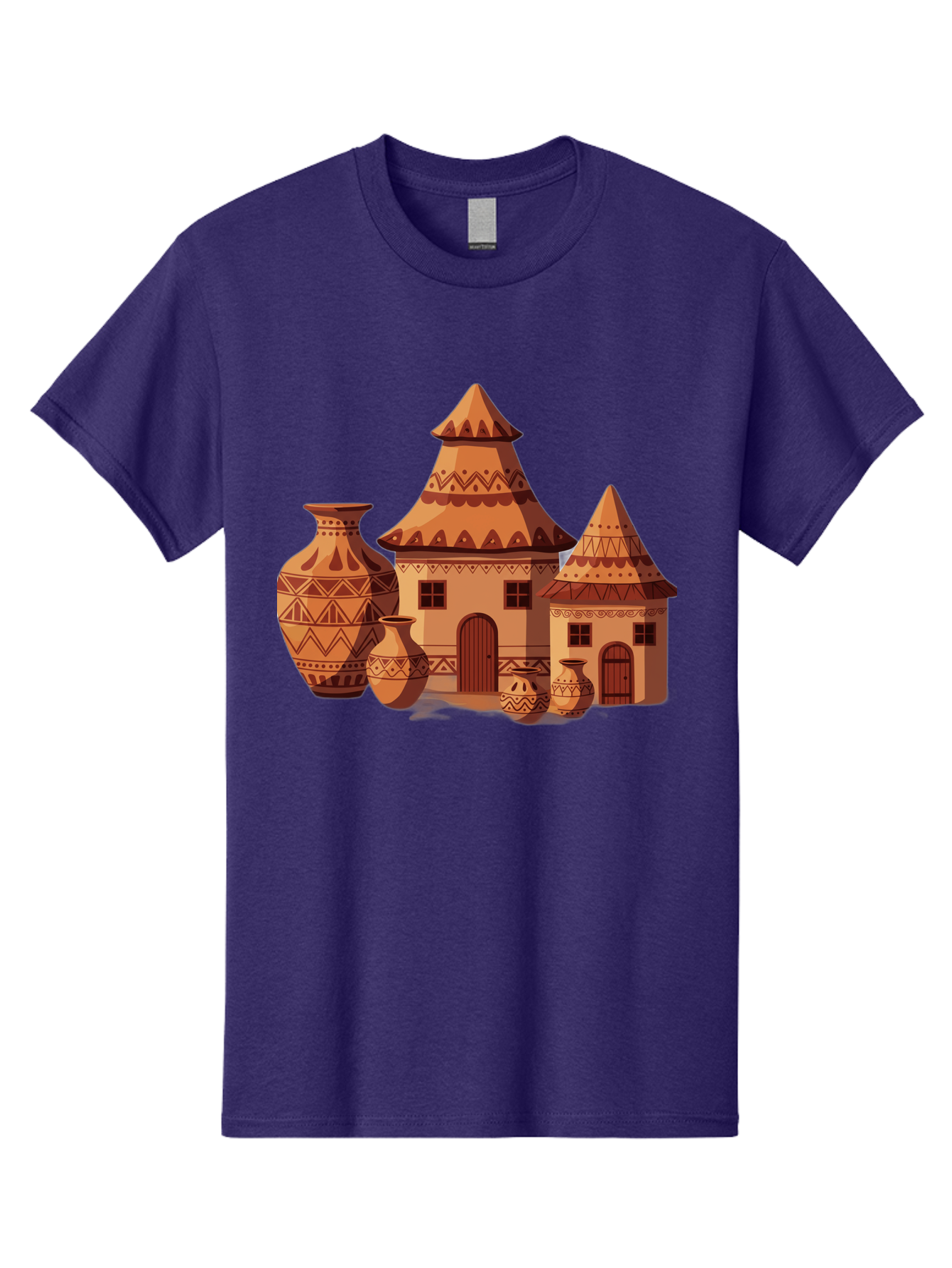 African-Huts-And-Vases Men'S Graphic Tee, 100% Cotton, Comfortable Casual Summer Wear, Machine Washable, Vintage Camera, Old Camera, Antique Camera, Black Camera, Classic Photography, Photography Equipment, Nostalgic Device, Film Camera, Bag130