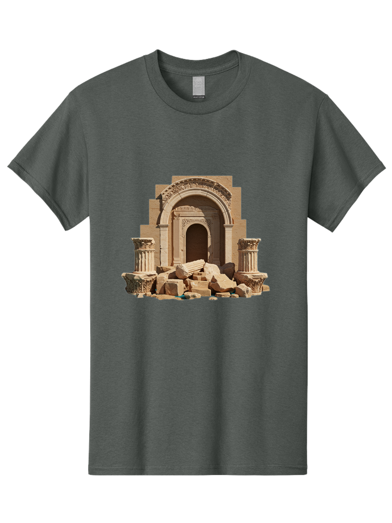 Ancient-Archway-Ruins Men'S Graphic Tee, 100% Cotton, Comfortable Casual Summer Wear, Machine Washable, Vintage Camera, Old Camera, Antique Camera, Black Camera, Classic Photography, Photography Equipment, Nostalgic Device, Film Camera, Bag133