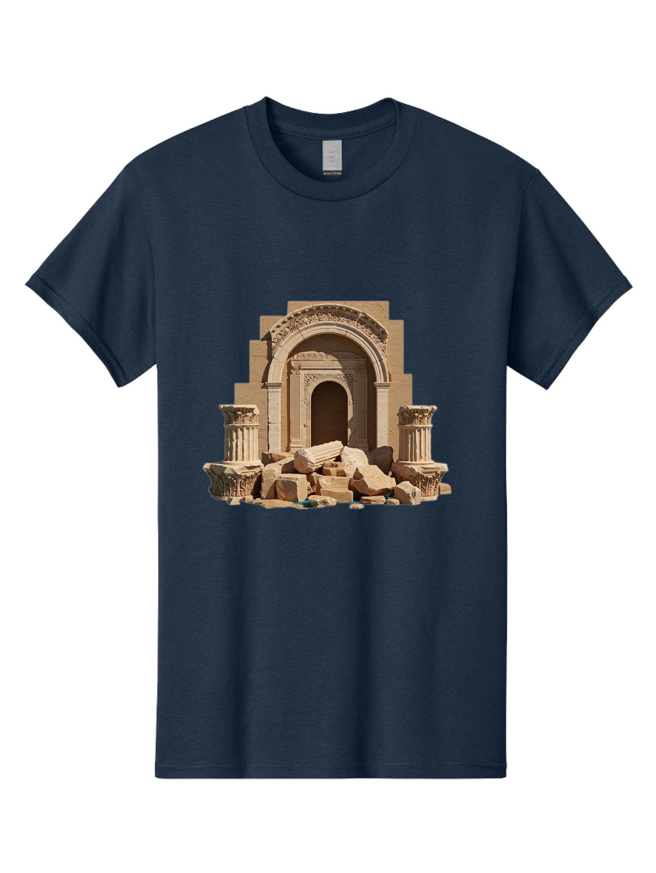 Ancient-Archway-Ruins Men'S Graphic Tee, 100% Cotton, Comfortable Casual Summer Wear, Machine Washable, Vintage Camera, Old Camera, Antique Camera, Black Camera, Classic Photography, Photography Equipment, Nostalgic Device, Film Camera, Bag133