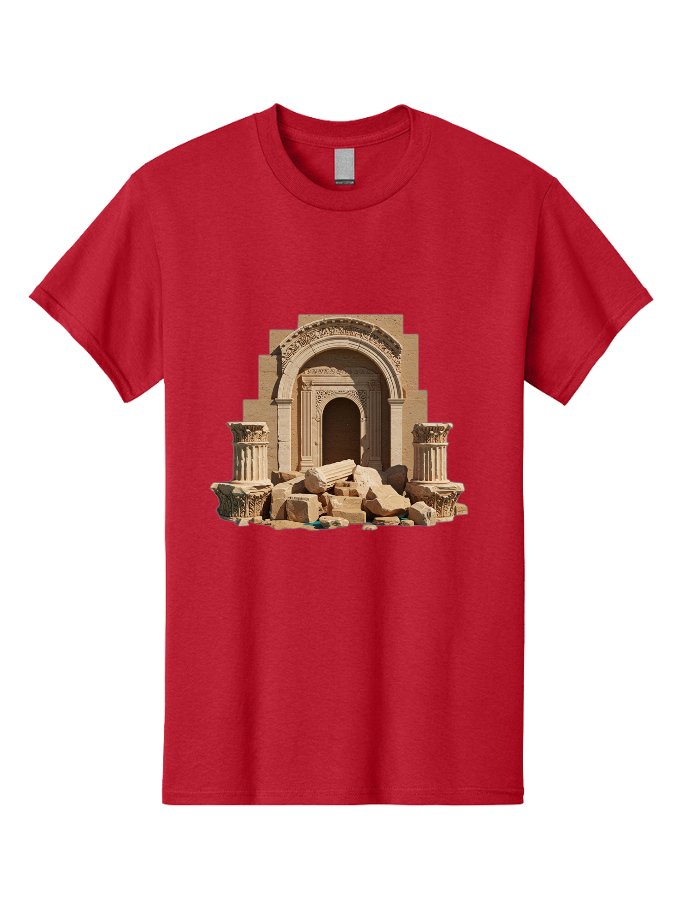 Ancient-Archway-Ruins Men'S Graphic Tee, 100% Cotton, Comfortable Casual Summer Wear, Machine Washable, Vintage Camera, Old Camera, Antique Camera, Black Camera, Classic Photography, Photography Equipment, Nostalgic Device, Film Camera, Bag133