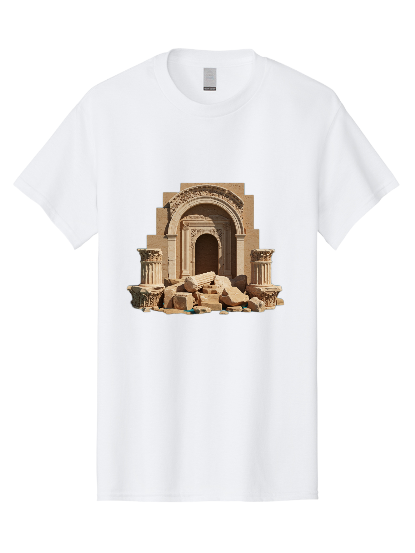 Ancient-Archway-Ruins Men'S Graphic Tee, 100% Cotton, Comfortable Casual Summer Wear, Machine Washable, Vintage Camera, Old Camera, Antique Camera, Black Camera, Classic Photography, Photography Equipment, Nostalgic Device, Film Camera, Bag133