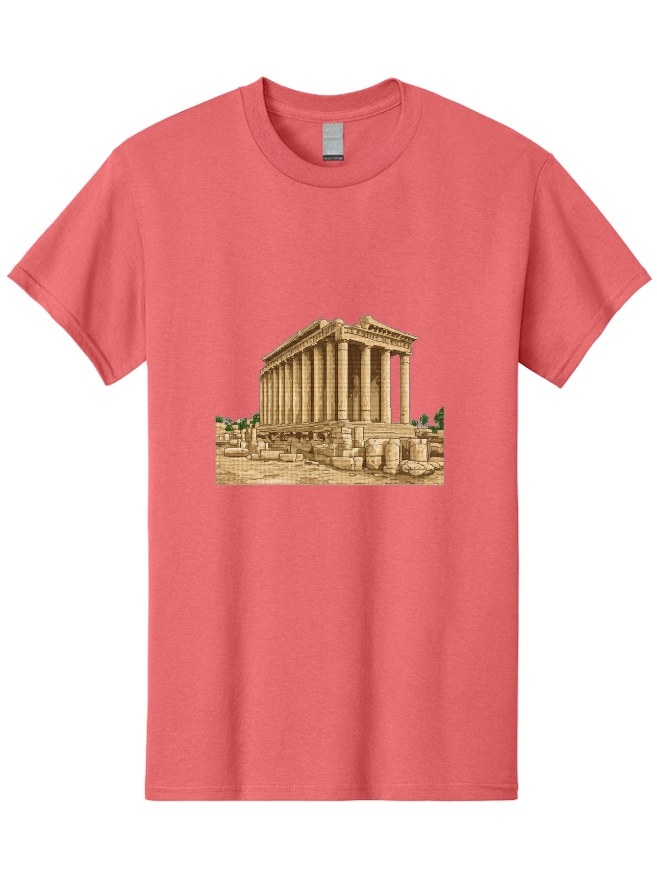 Ancient-Greek-Temple Men'S Graphic Tee, 100% Cotton, Comfortable Casual Summer Wear, Machine Washable, Vintage Camera, Old Camera, Antique Camera, Black Camera, Classic Photography, Photography Equipment, Nostalgic Device, Film Camera, Bag134